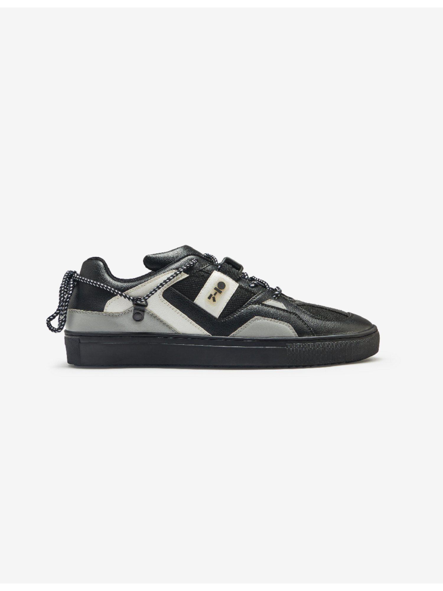 610 Hardware Low-Top Black Grey Colorblock Sneakers