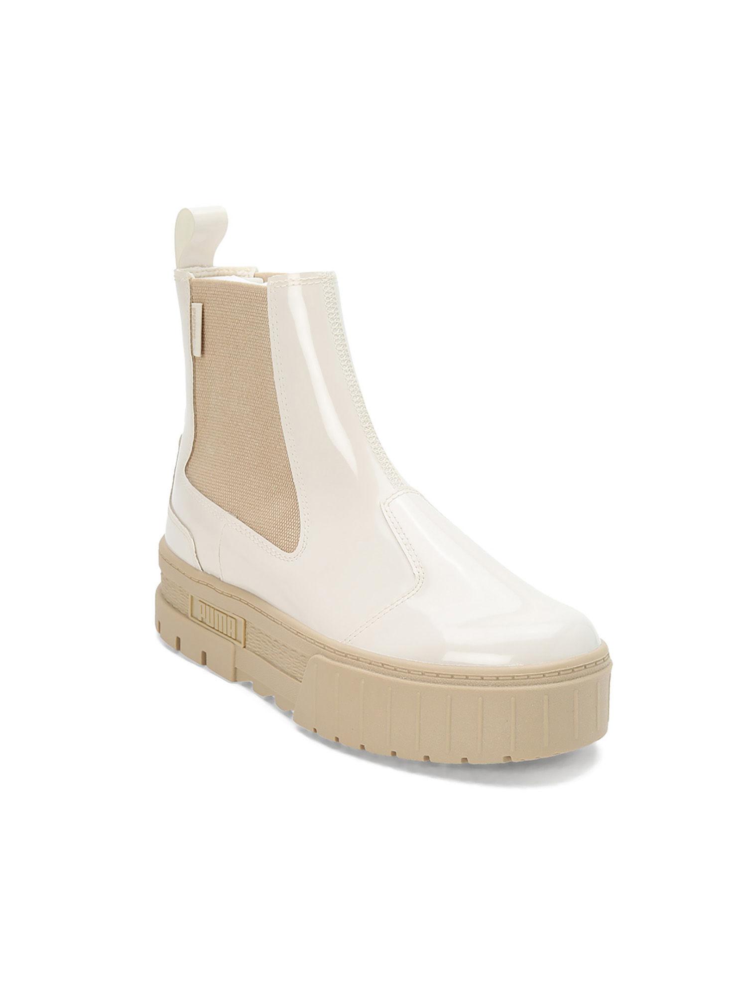 Mayze Chelsea Jelly Women's White Boots