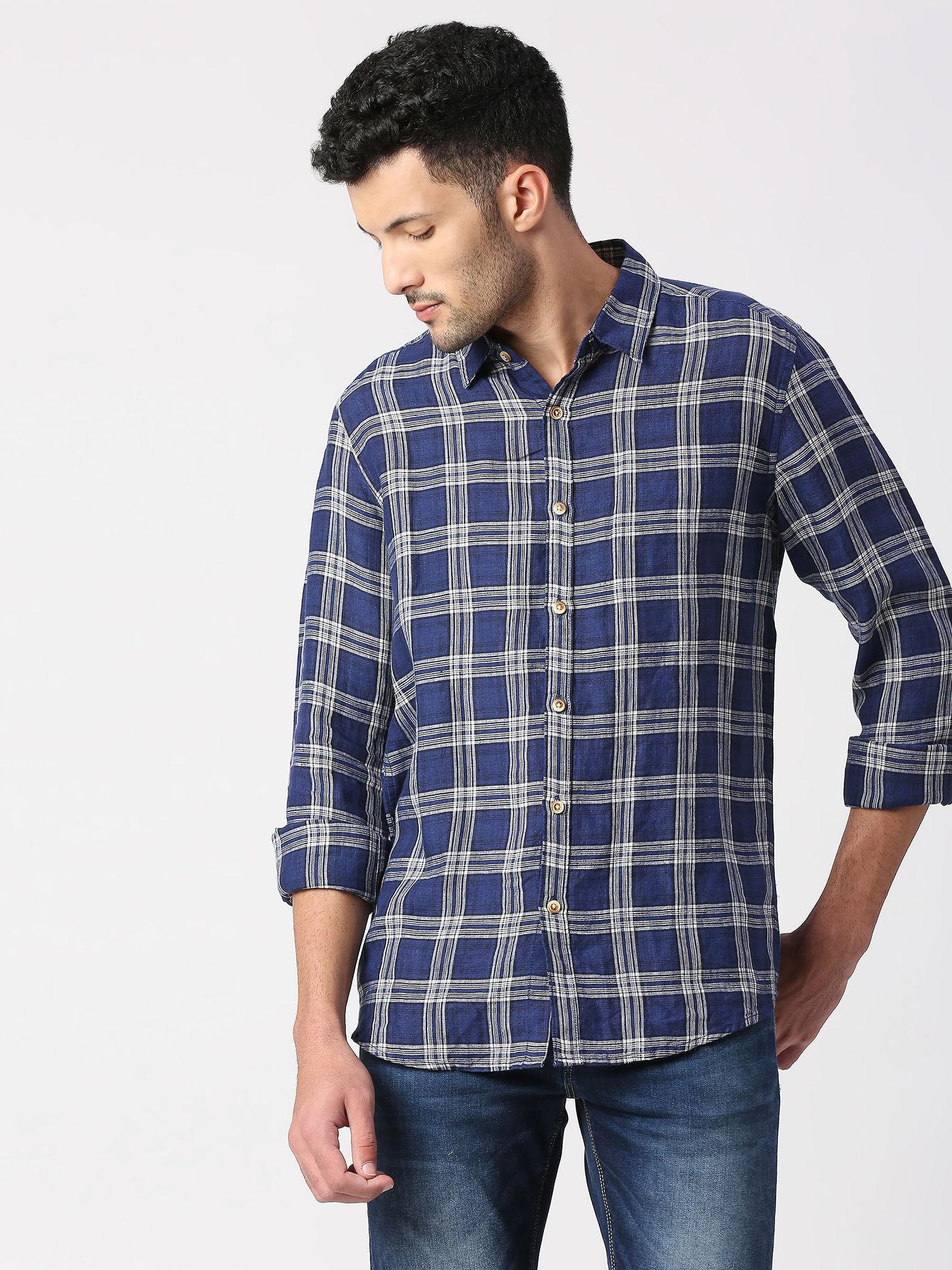 dorian-full-sleeves-pure-linen-check-casual-shirt