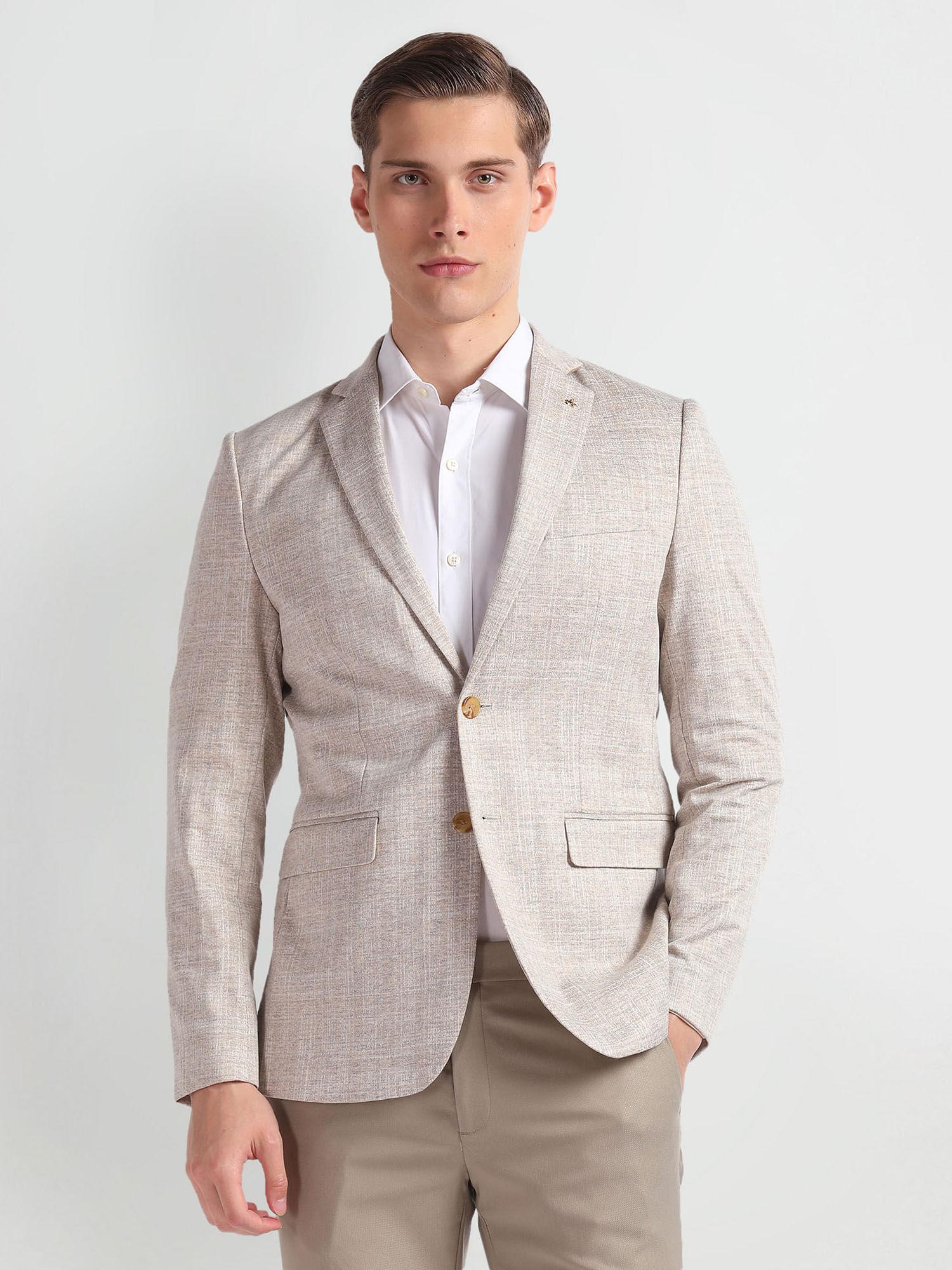 grey-zero-calorie-slim-fit-textured-blazer
