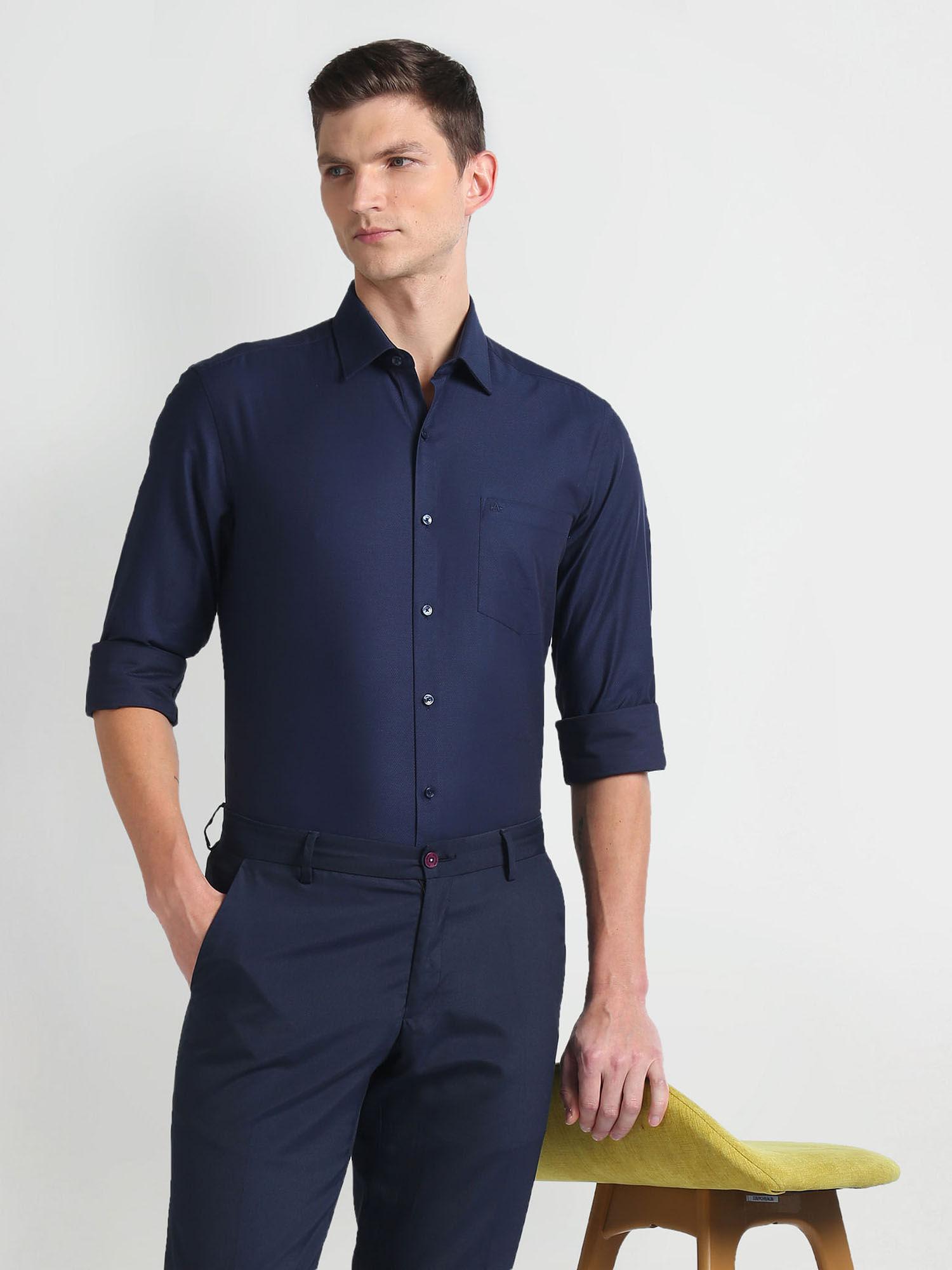 blue-manhattan-slim-fit-dobby-formal-shirt