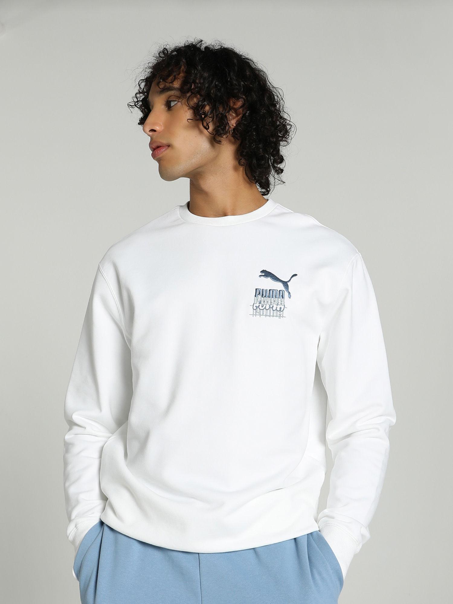 ND LOVE Crew Mens White Sweatshirt