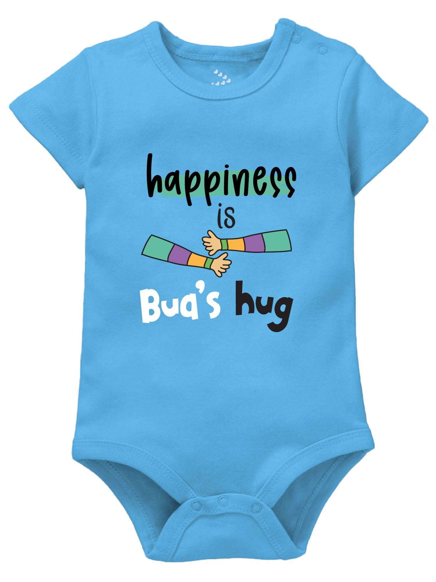 Happiness Is Buas Hug Newborn Baby Romper Clothes Bua & Baby Theme