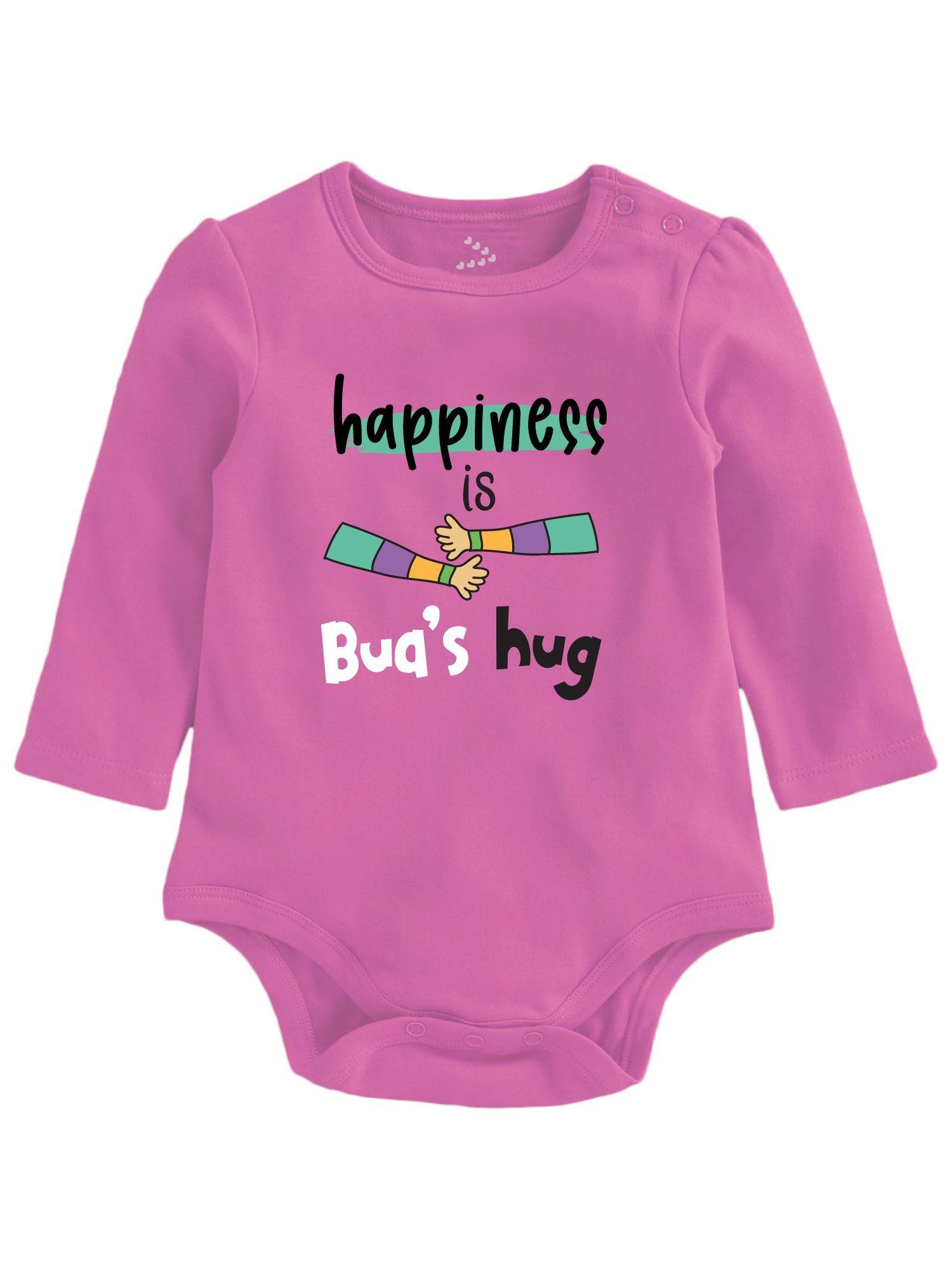 Happiness Is Buas Hug Newborn Baby Romper Clothes Bua & Baby Theme