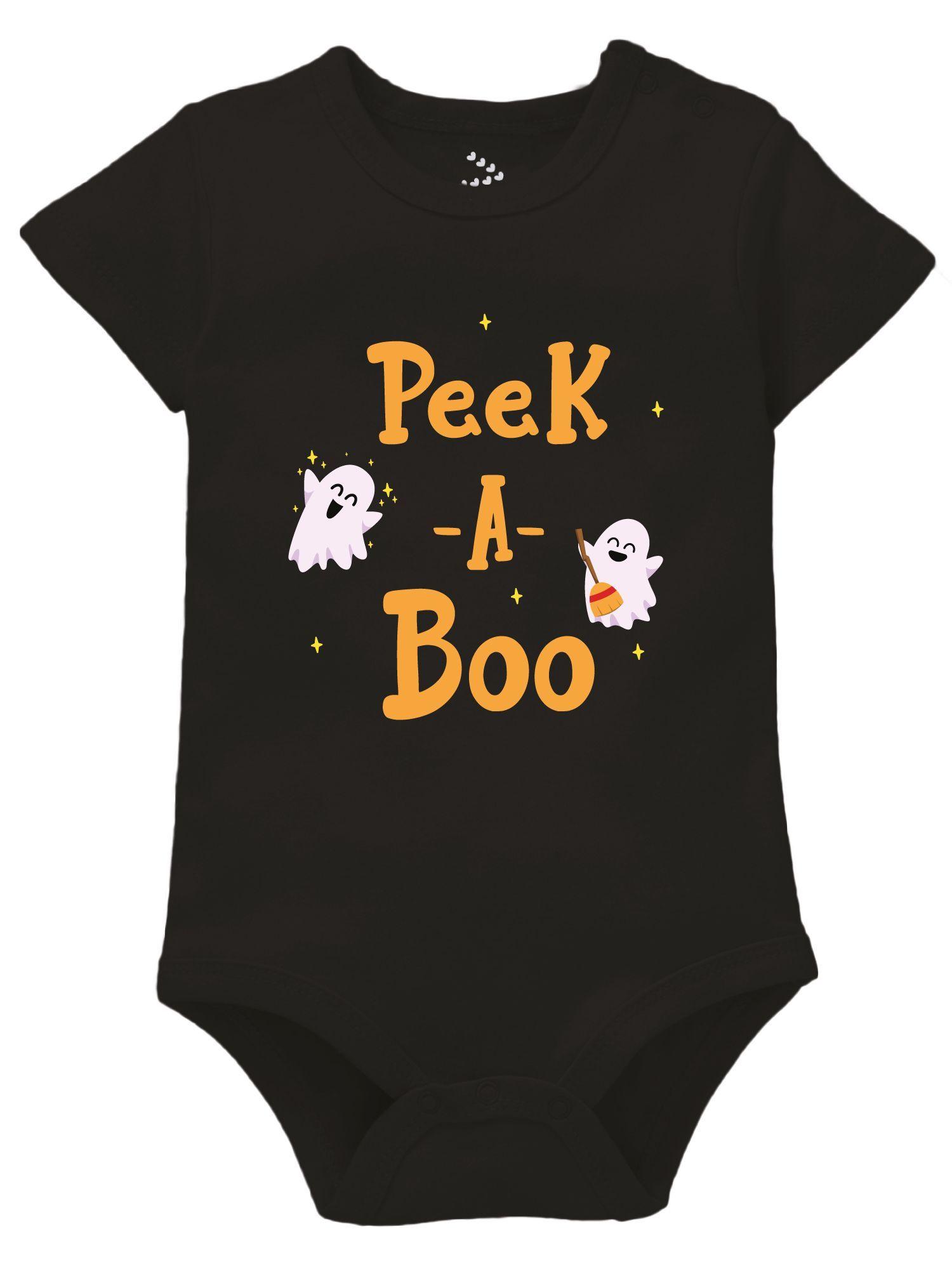 Peek-A-Boo Newborn Baby Romper Clothes Halloween Baby Theme