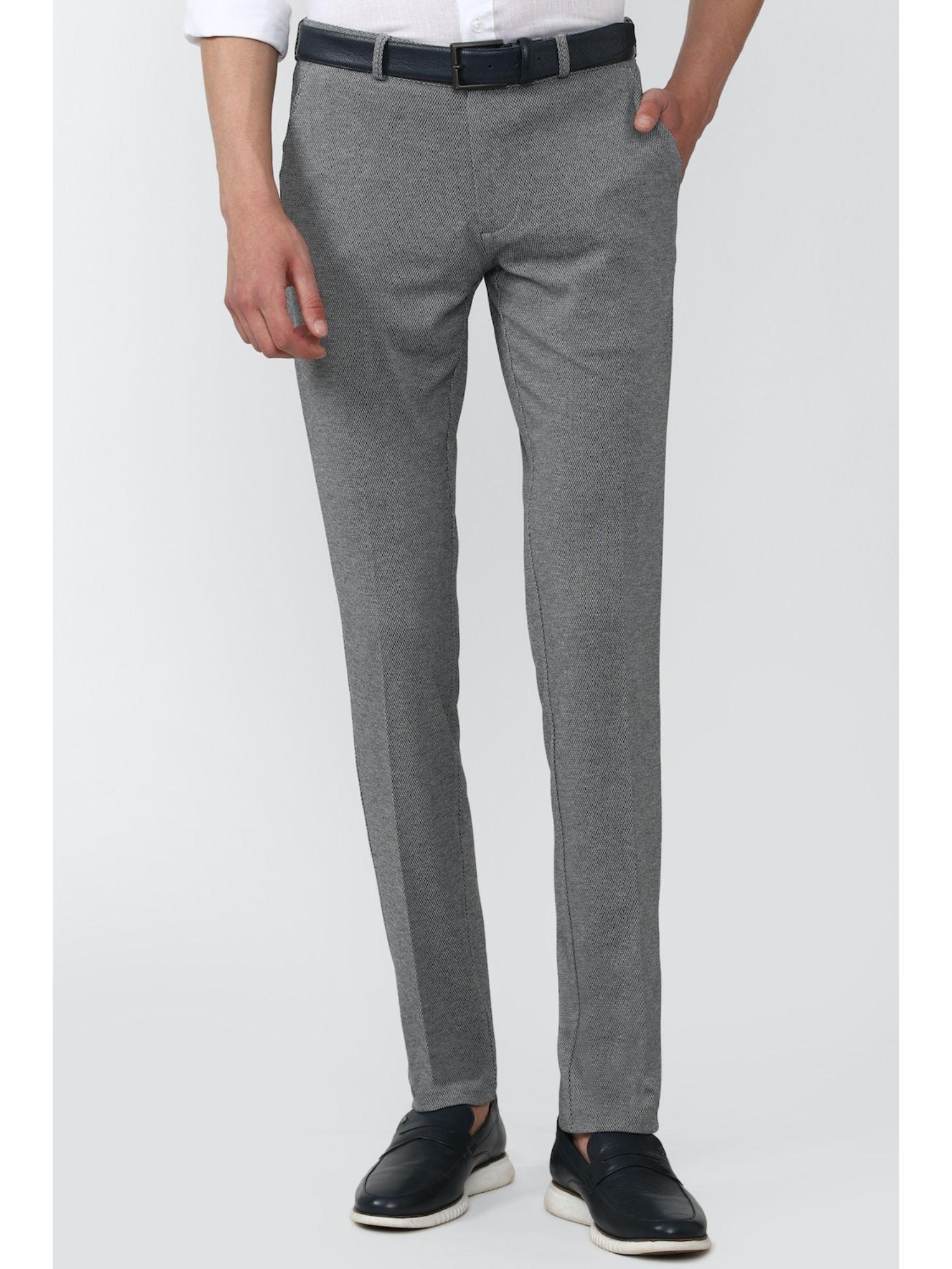 men-grey-textured-slim-fit-trousers