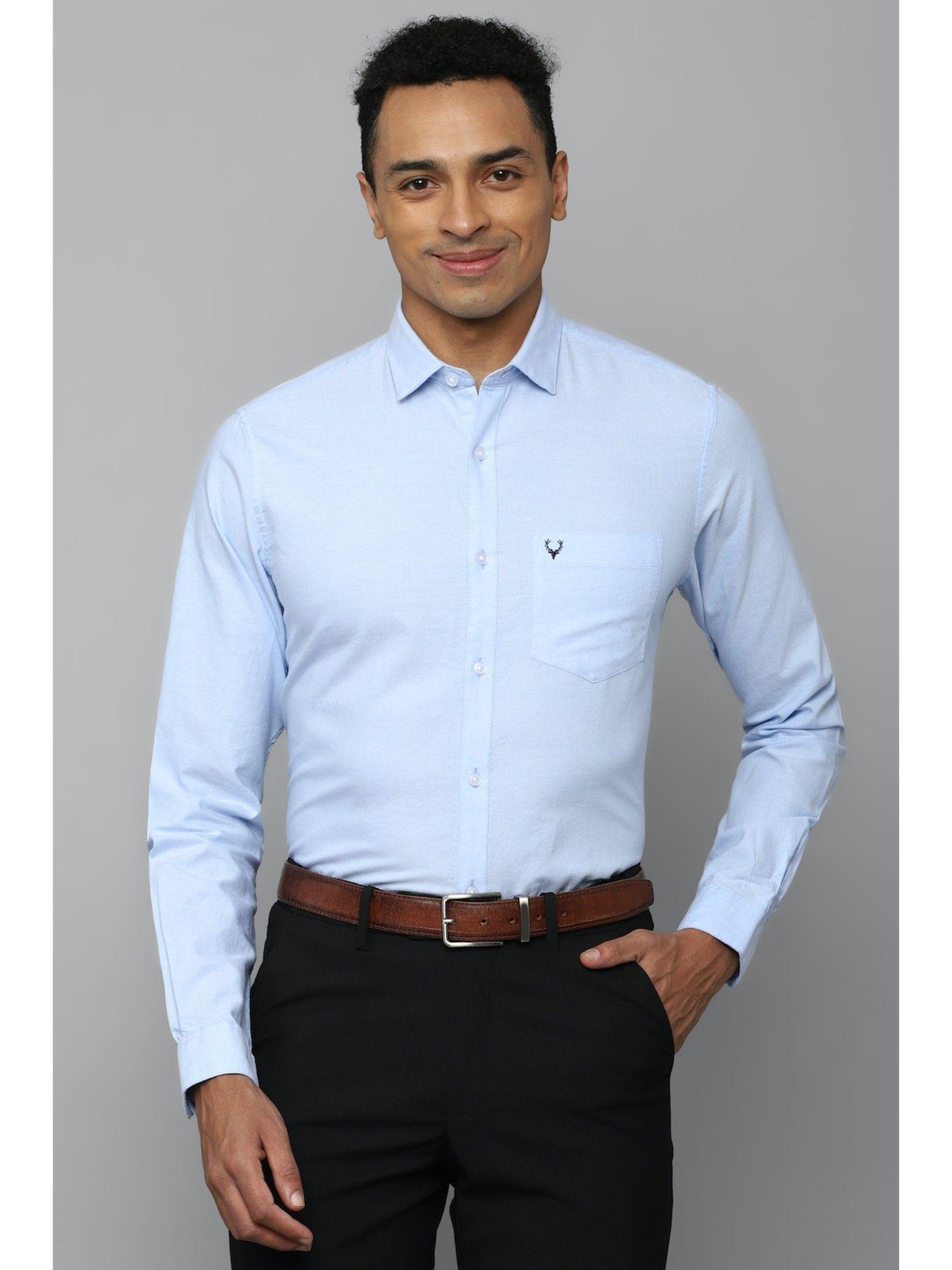 men-blue-slim-fit-solid-full-sleeves-formal-shirt