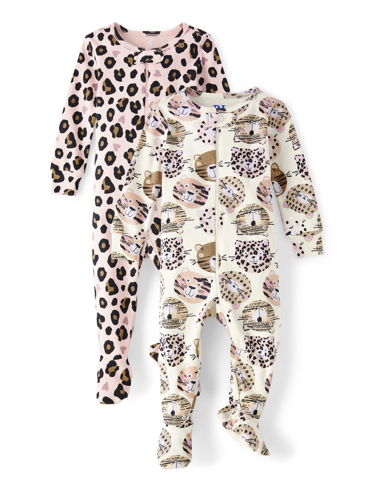 Unisex Kids Leopard Print Bodysuits