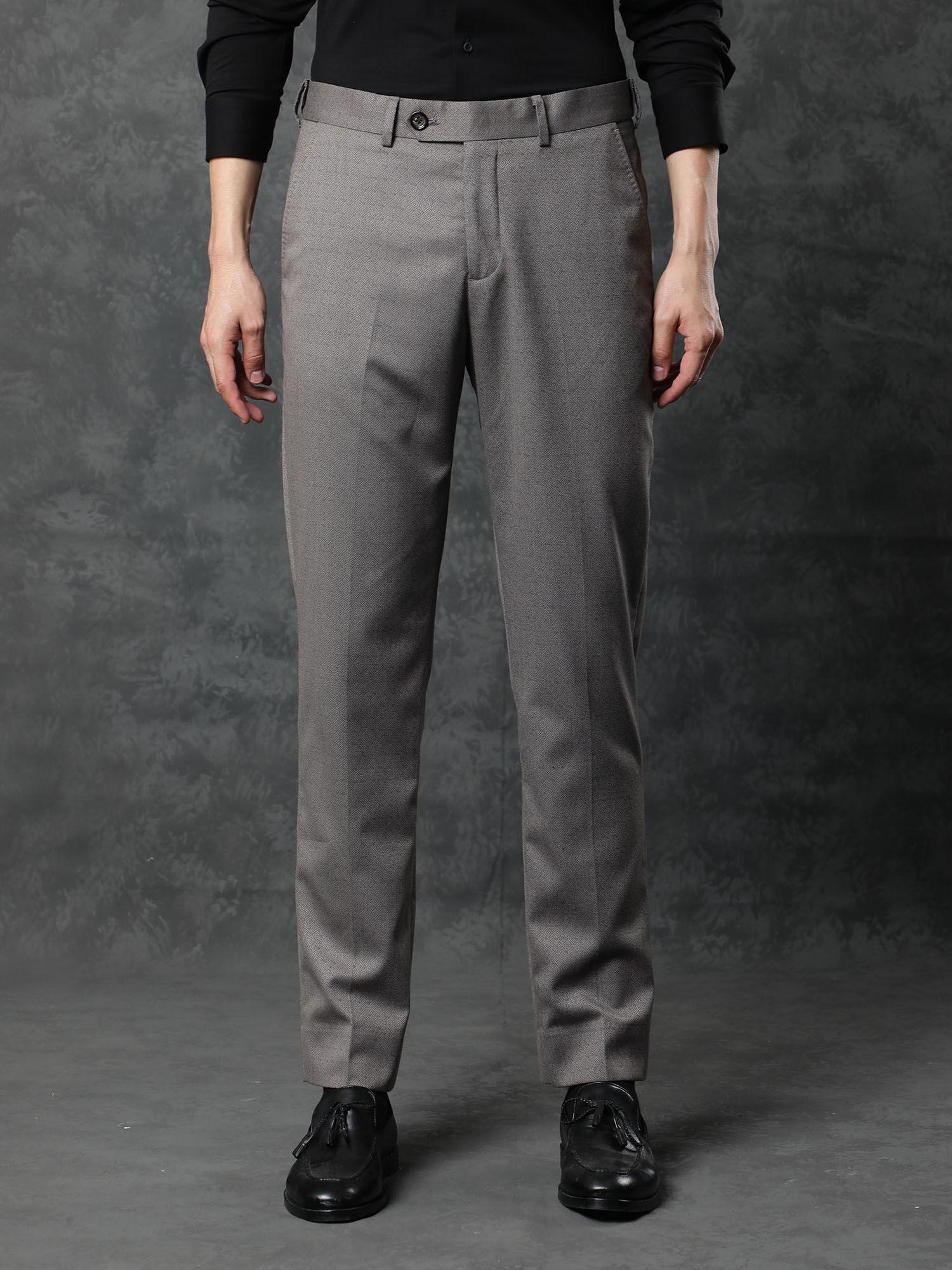 Daxol Primary Grey Premium Textured Trouser