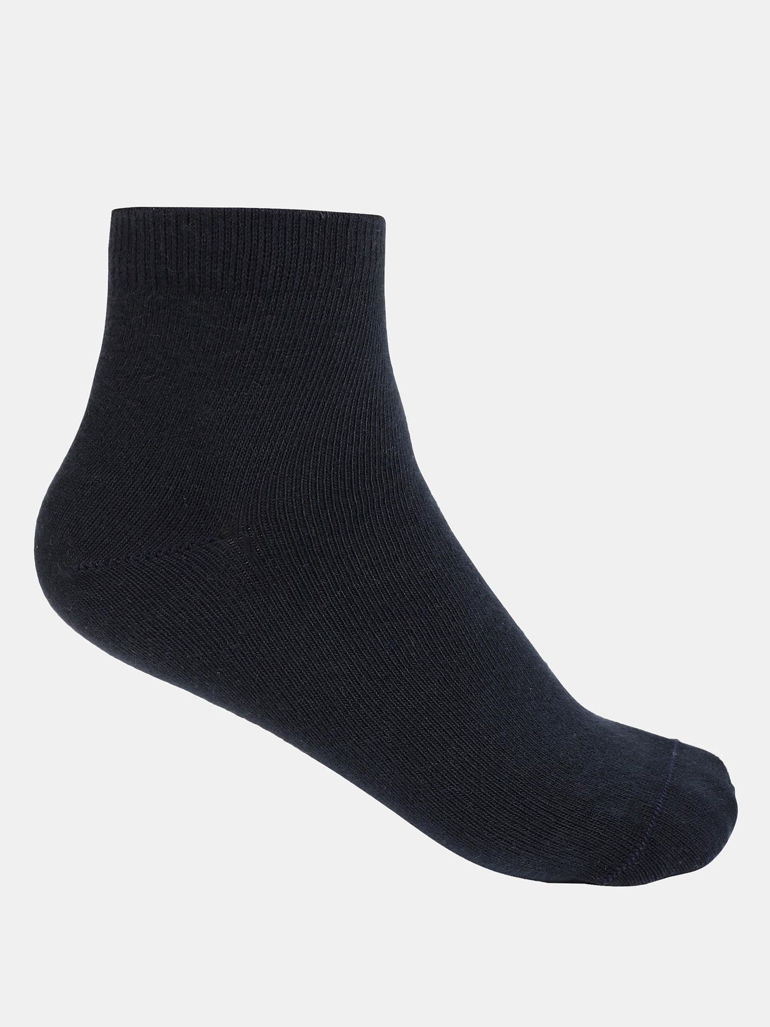 7801 Unisex Cotton Nylon Stretch Ankle Length Socks - Navy