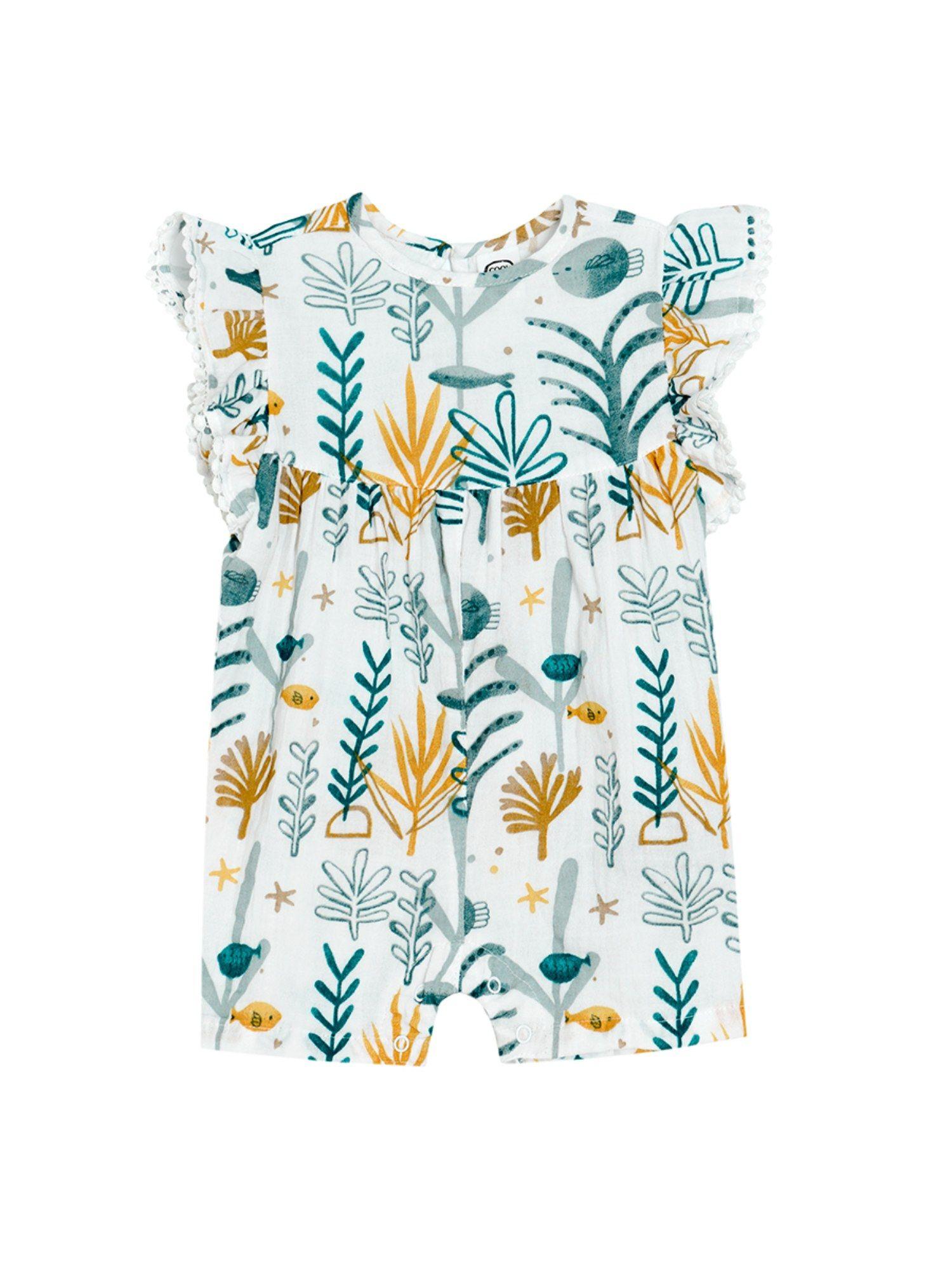 smyk-girls-off-white-printed-rompers
