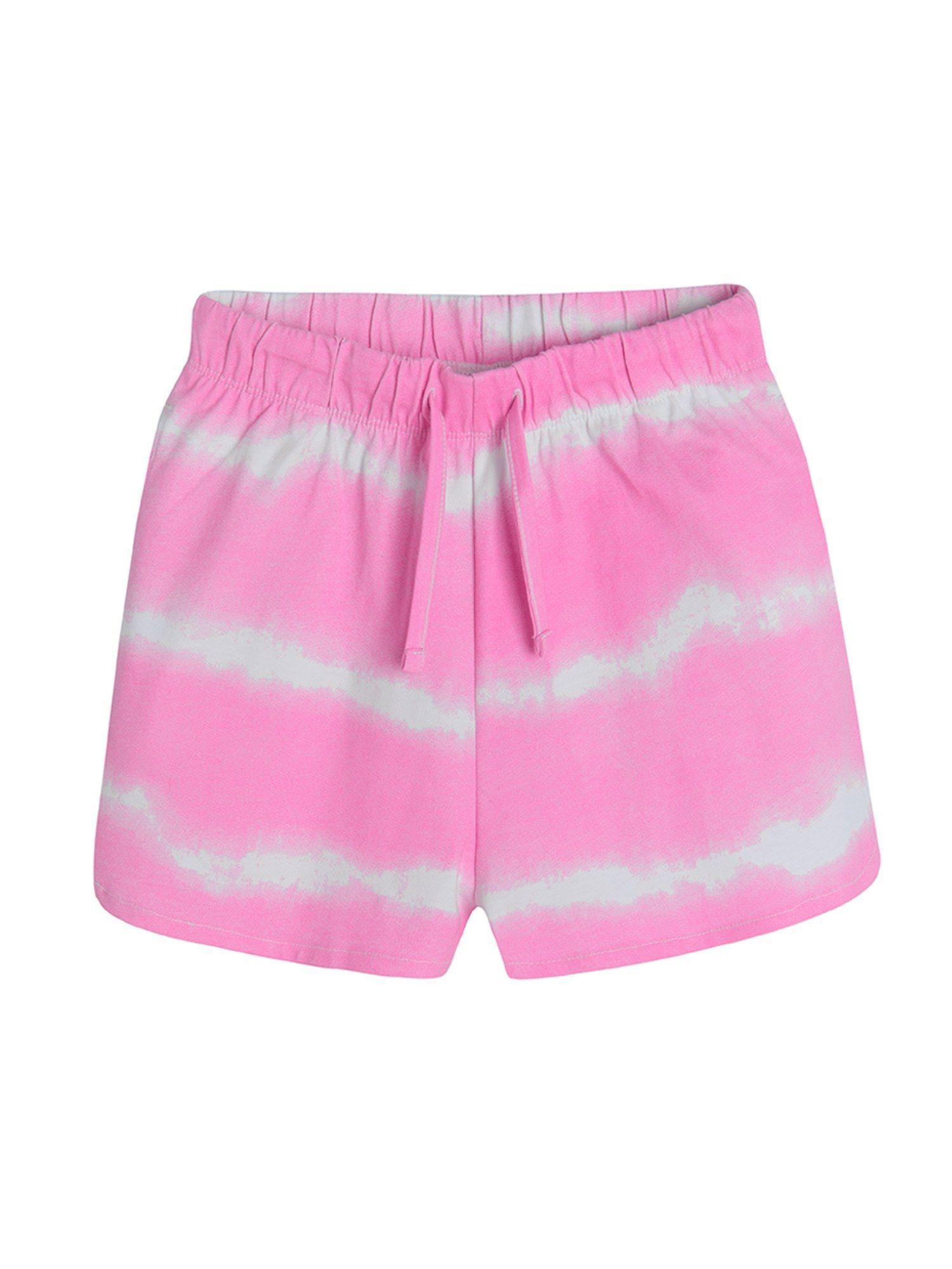 Smyk Girls Pink Tie & Dye Shorts