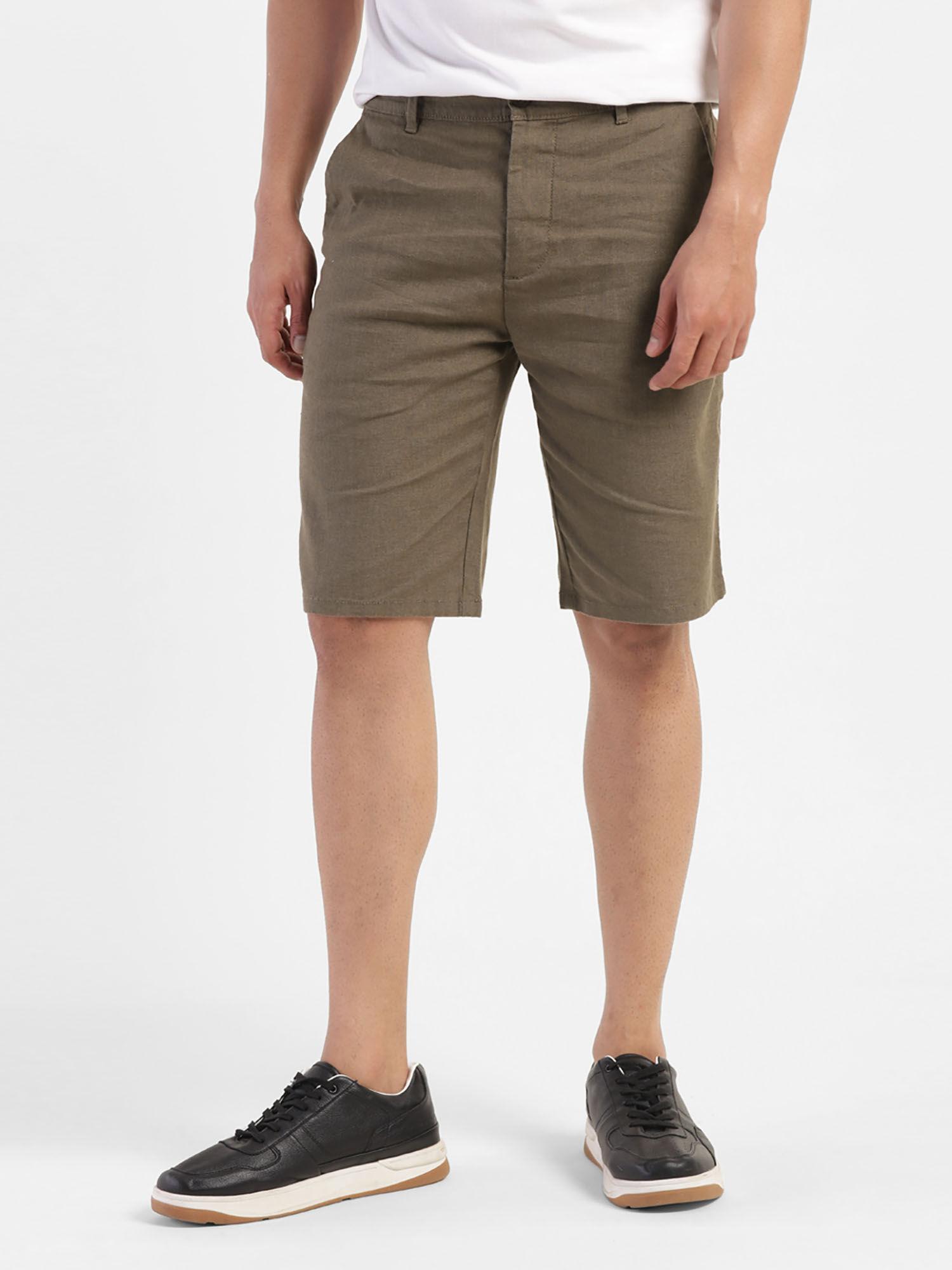 Men Linen Chino Shorts