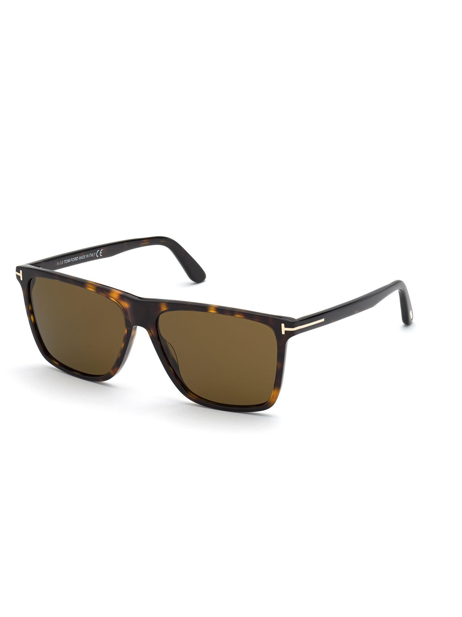 Brown Plastic Sunglasses FT0832 59 52J