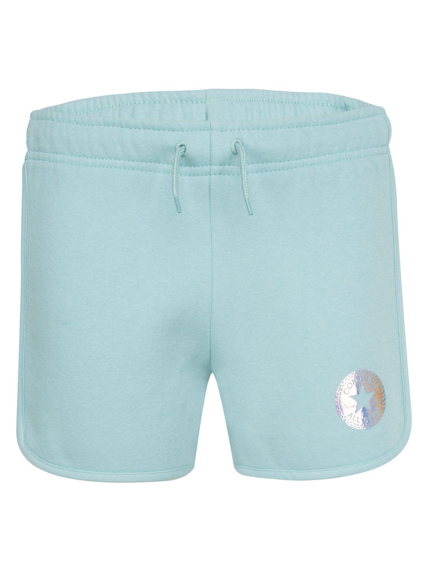 girls-turquoise-solid-plain-shorts