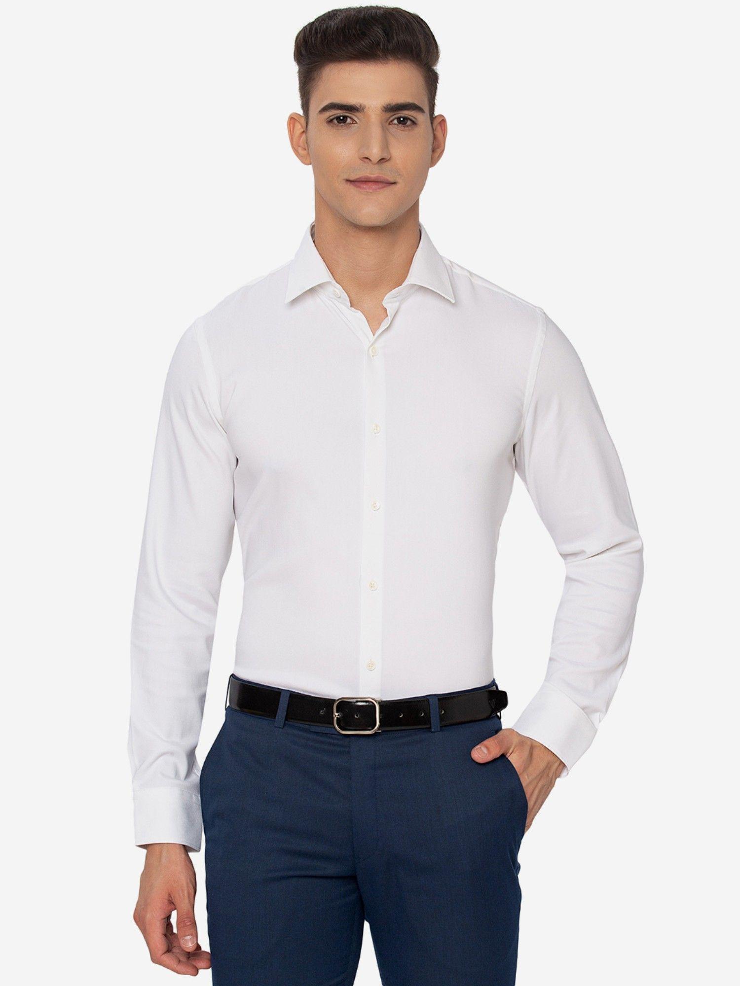 men-solid-white-cotton-slim-fit-party-wear-shirt