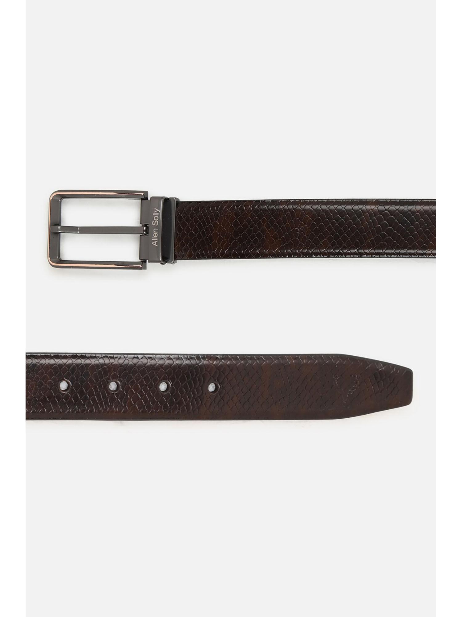 men-brown-textured-casual-belt