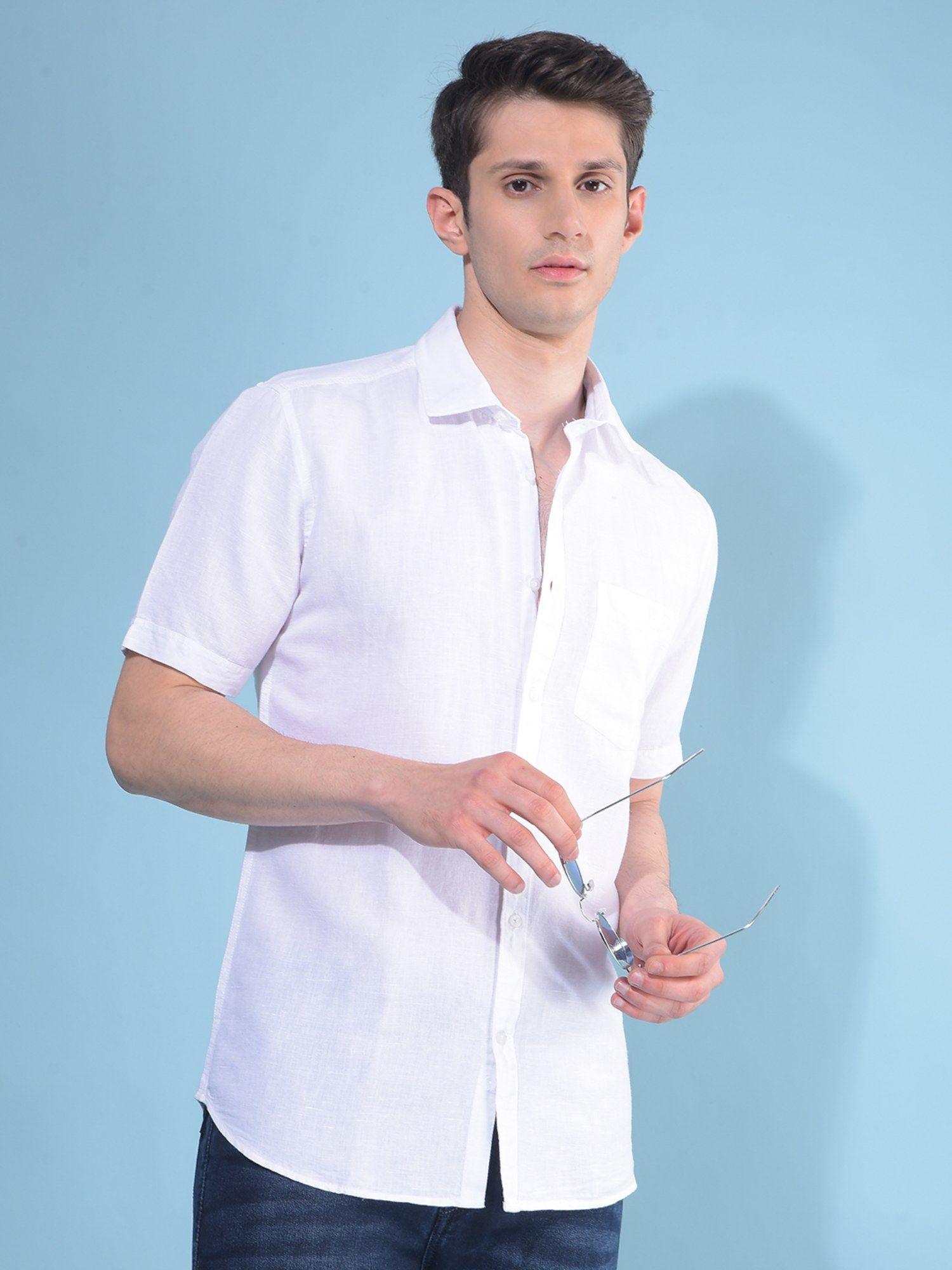 men-white-linen-casual-shirt