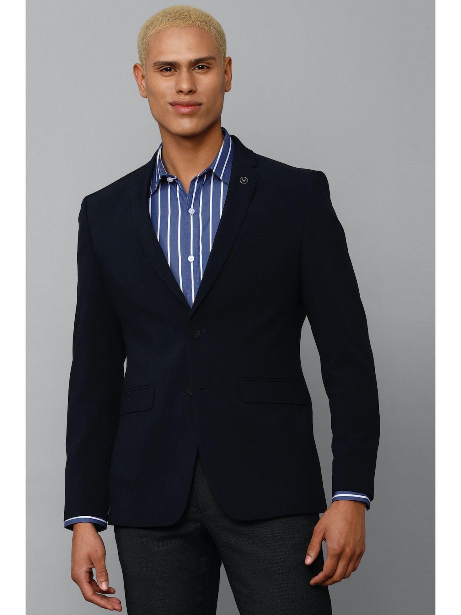 men-black-slim-fit-solid-formal-blazer