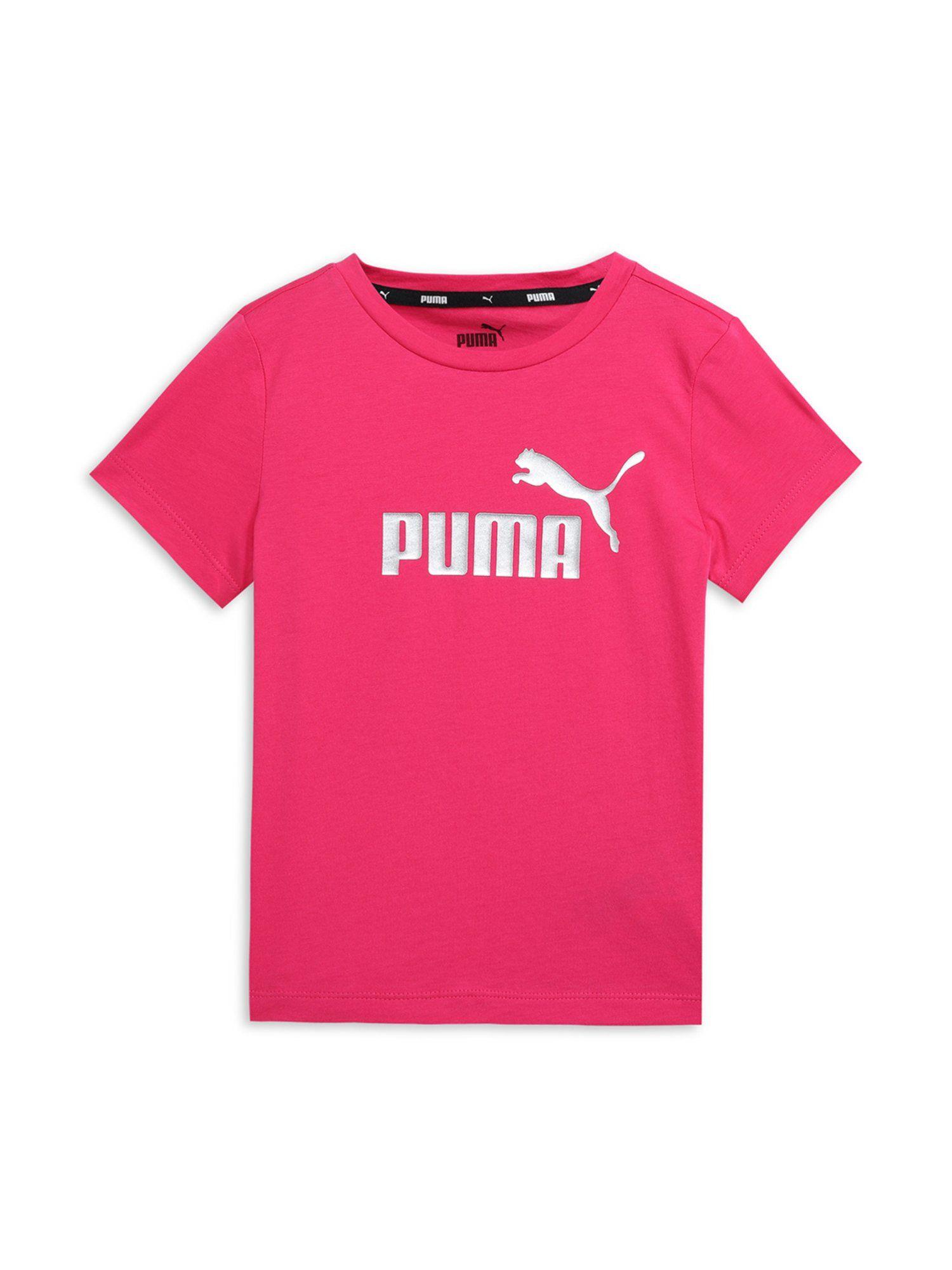 Essentials Logo Girls Pink T-Shirt