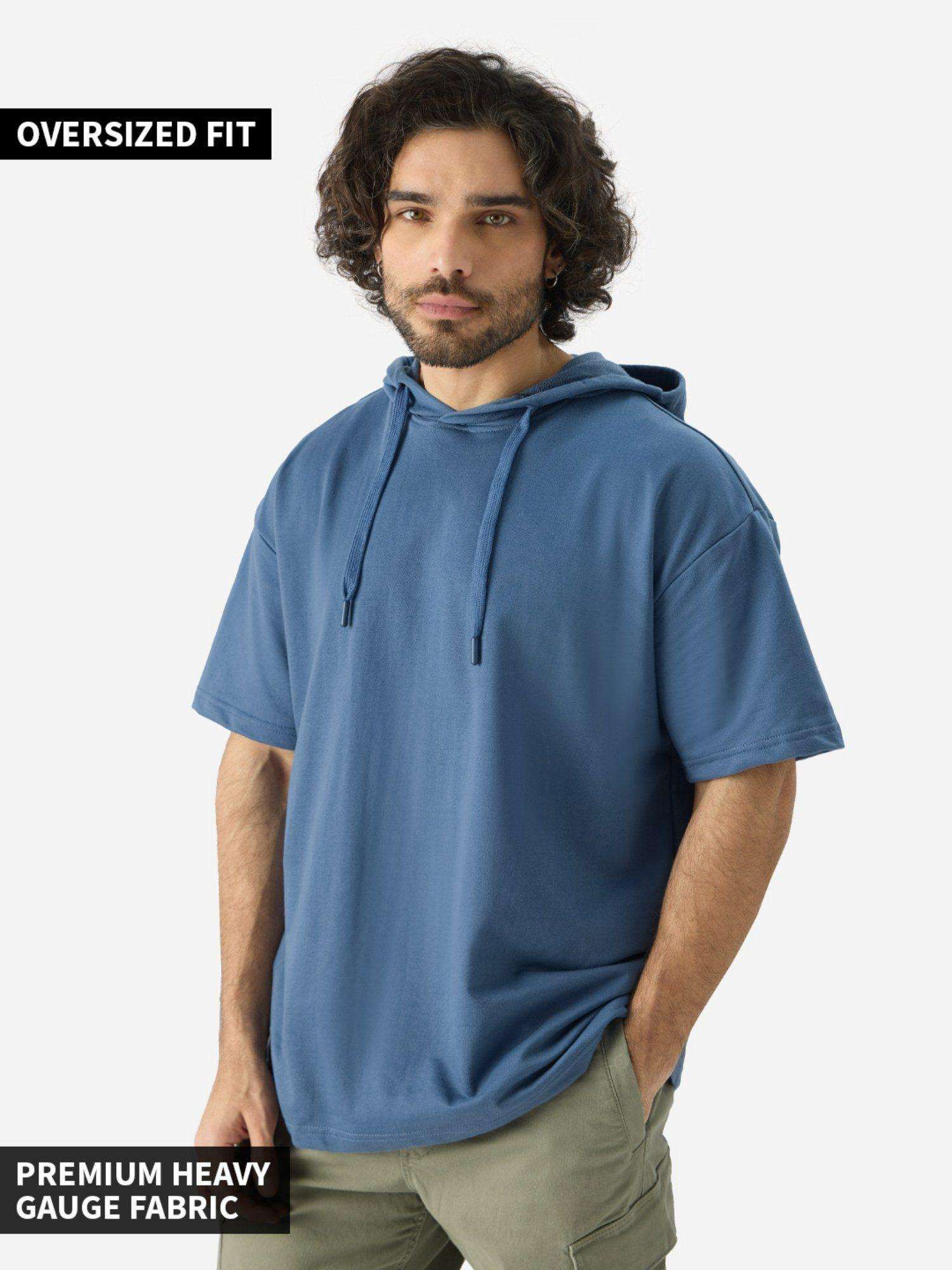 original-solid-denim-blue-men-hooded-neck-t-shirts