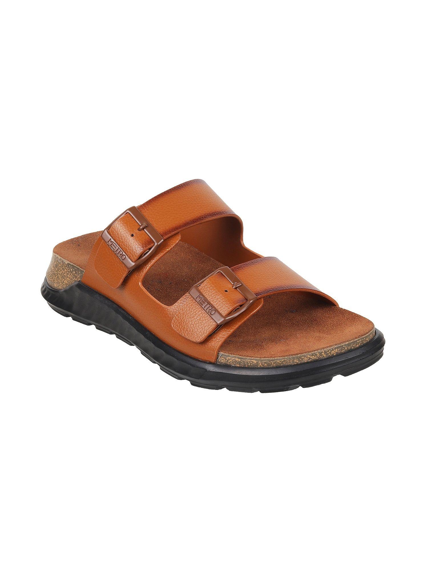 Tan Synthetic Solid Sliders