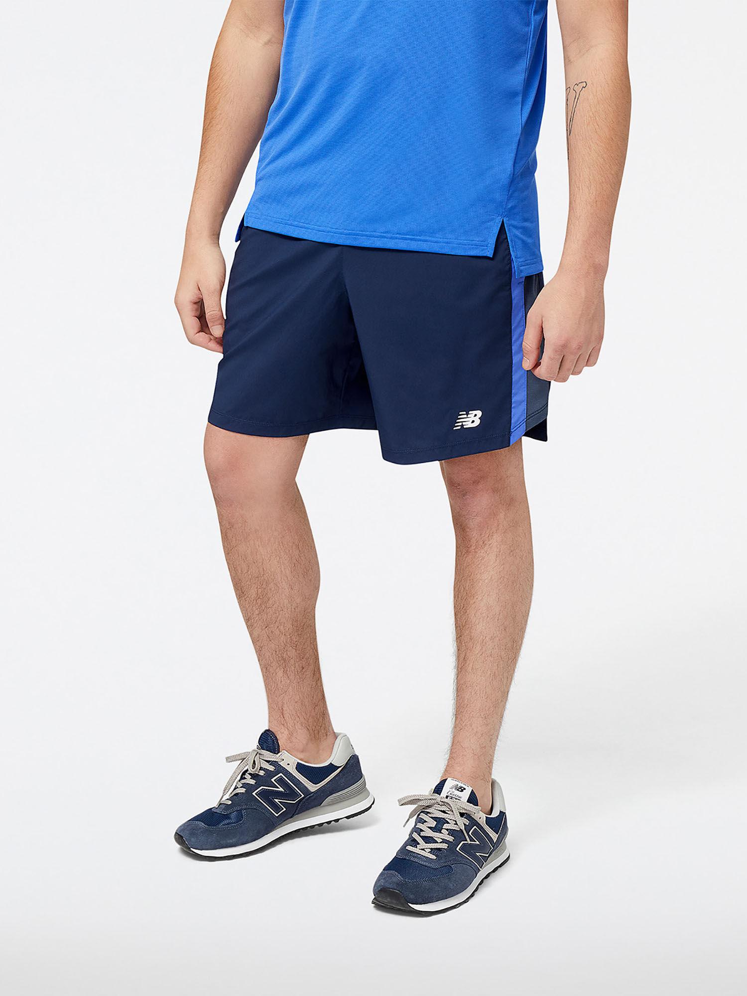 men-marine-blue-mid-rise-sports-shorts