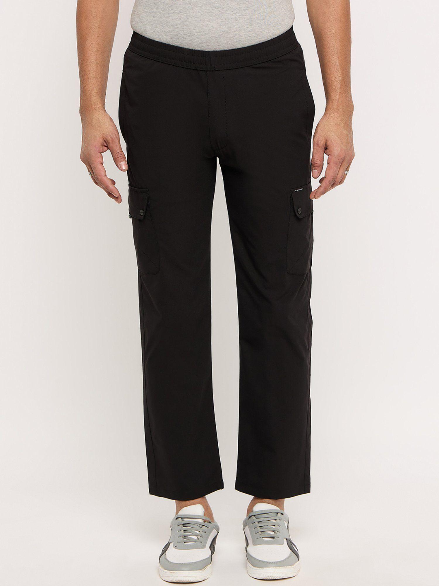 black-polyester-track-pants