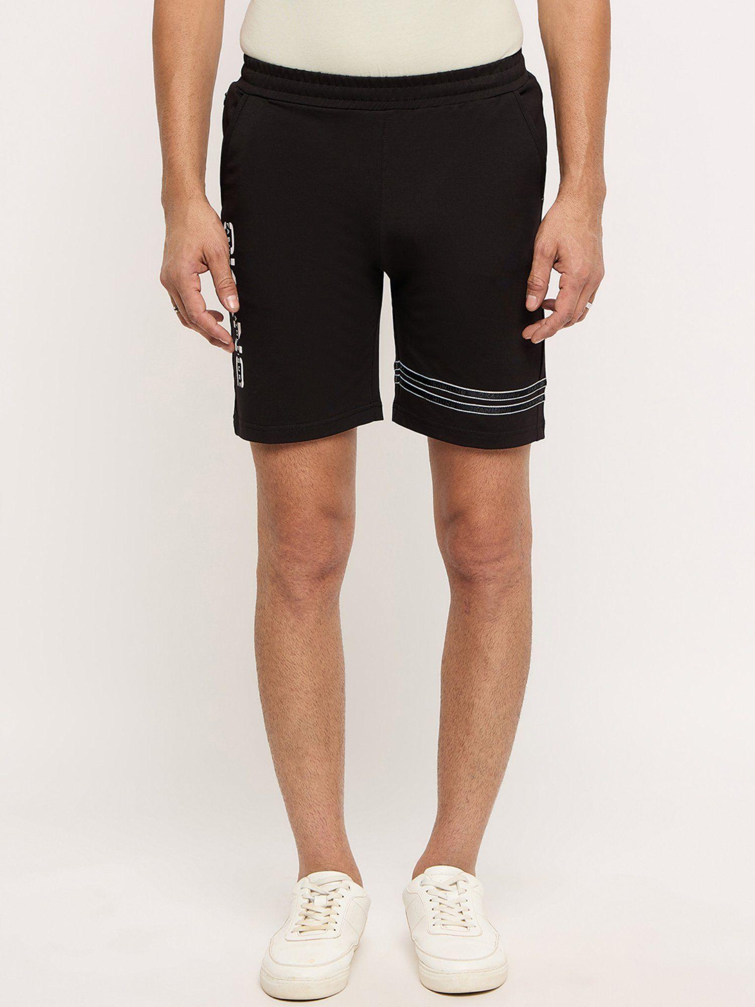 black-cotton-shorts