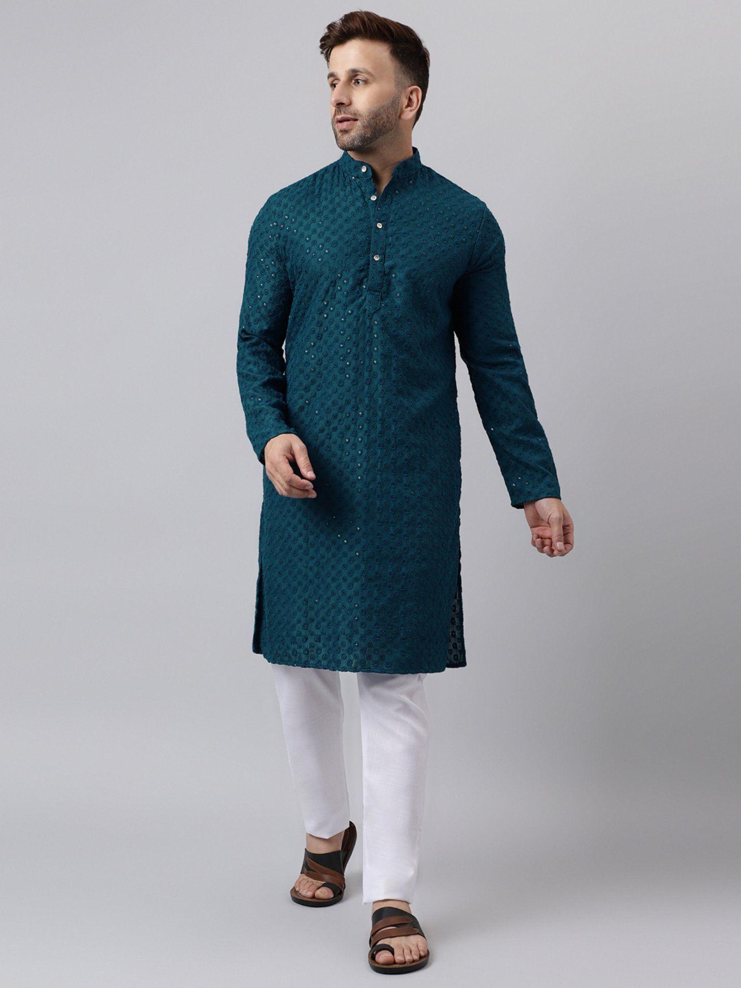 mens-ethnic-embroidered-kurta-pyjama-(set-of-2)