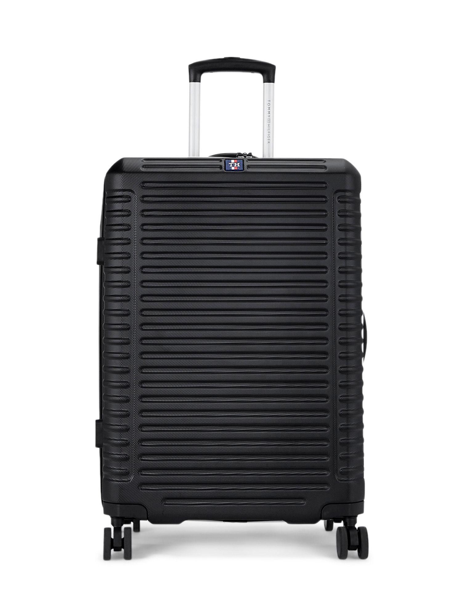 hummer-plus-hard-luggage-trolley-bag-textured-cargo-black