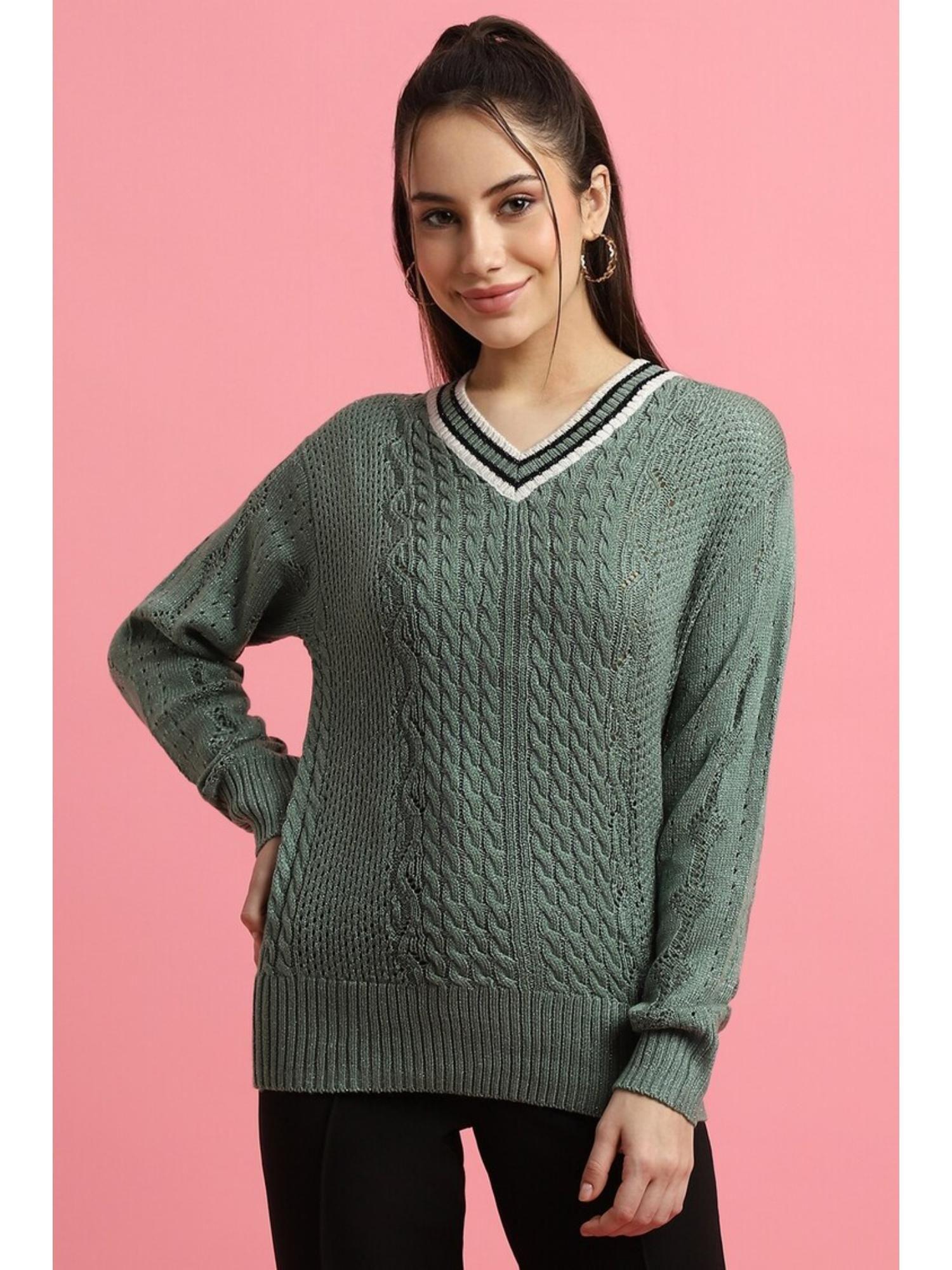 woven-green-sweater