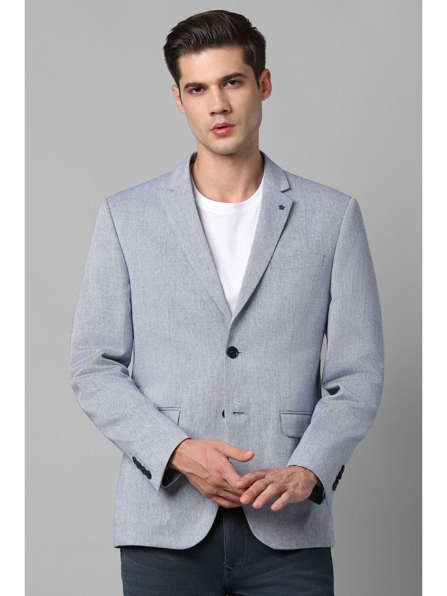 men-blue-slim-fit-textured-casual-blazer