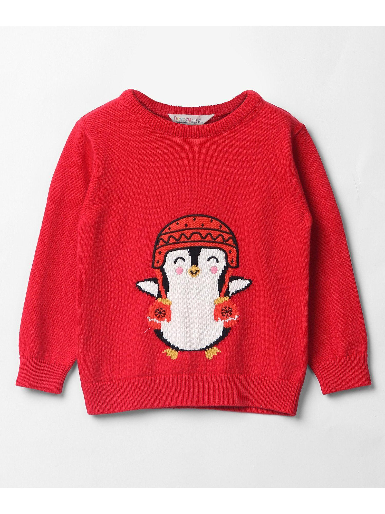 penguin-crew-neck-sweater