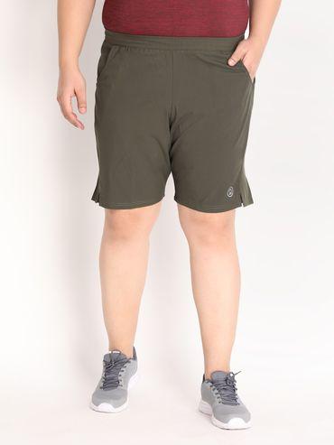 Men Sports Workout Gym Shorts Basketball In Olive
