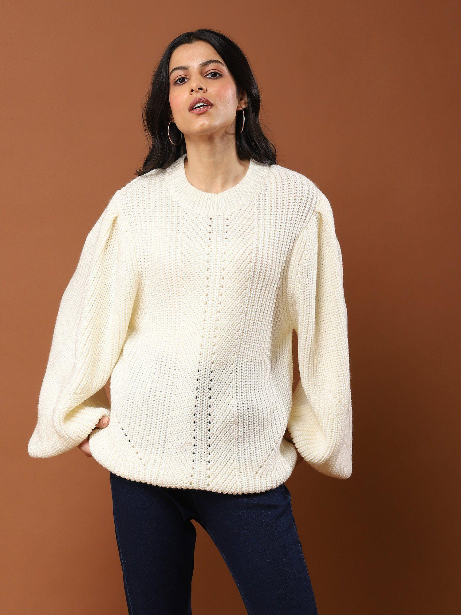 white-cable-knit-sweater
