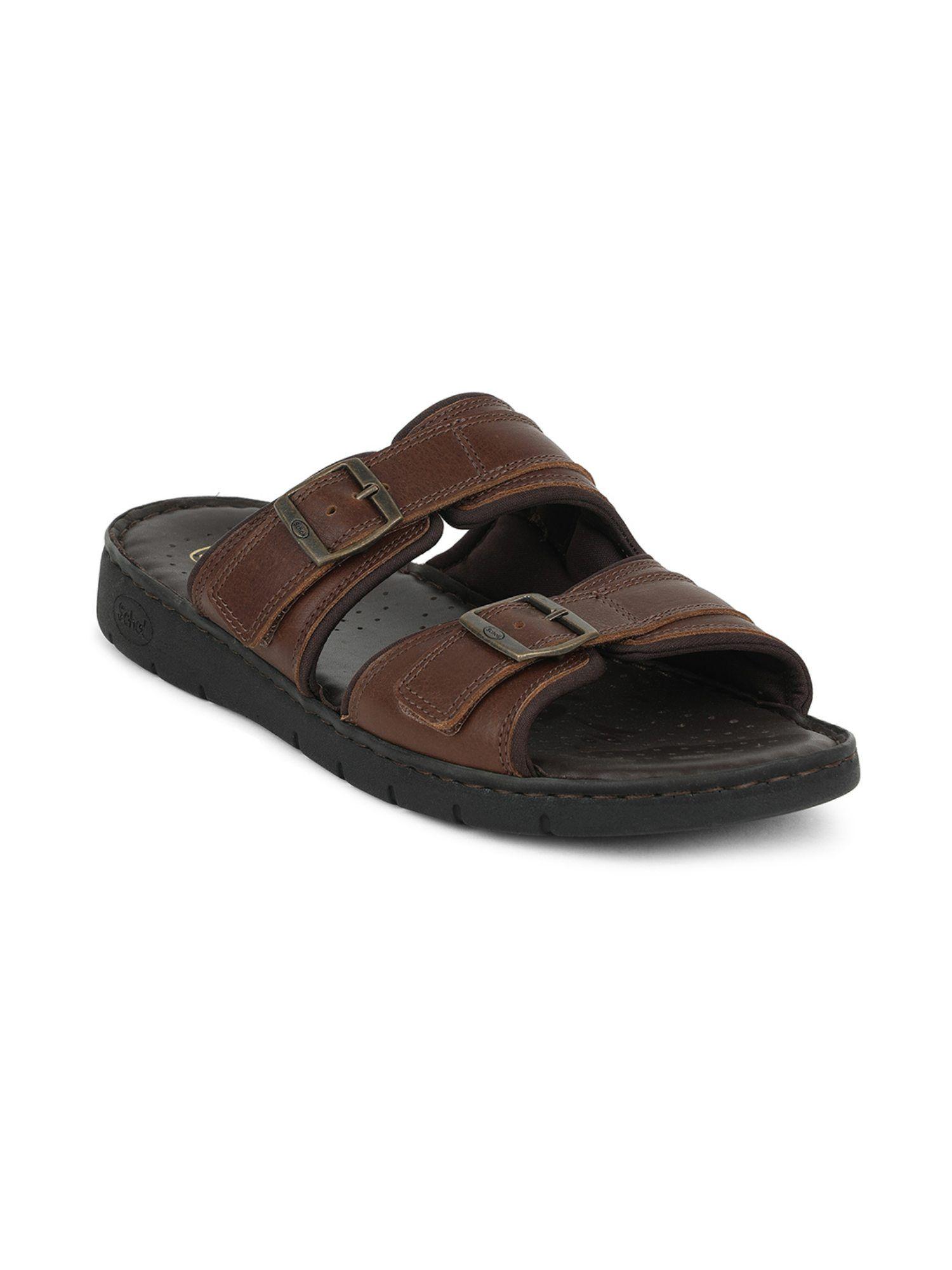 Solid Brown Sandals