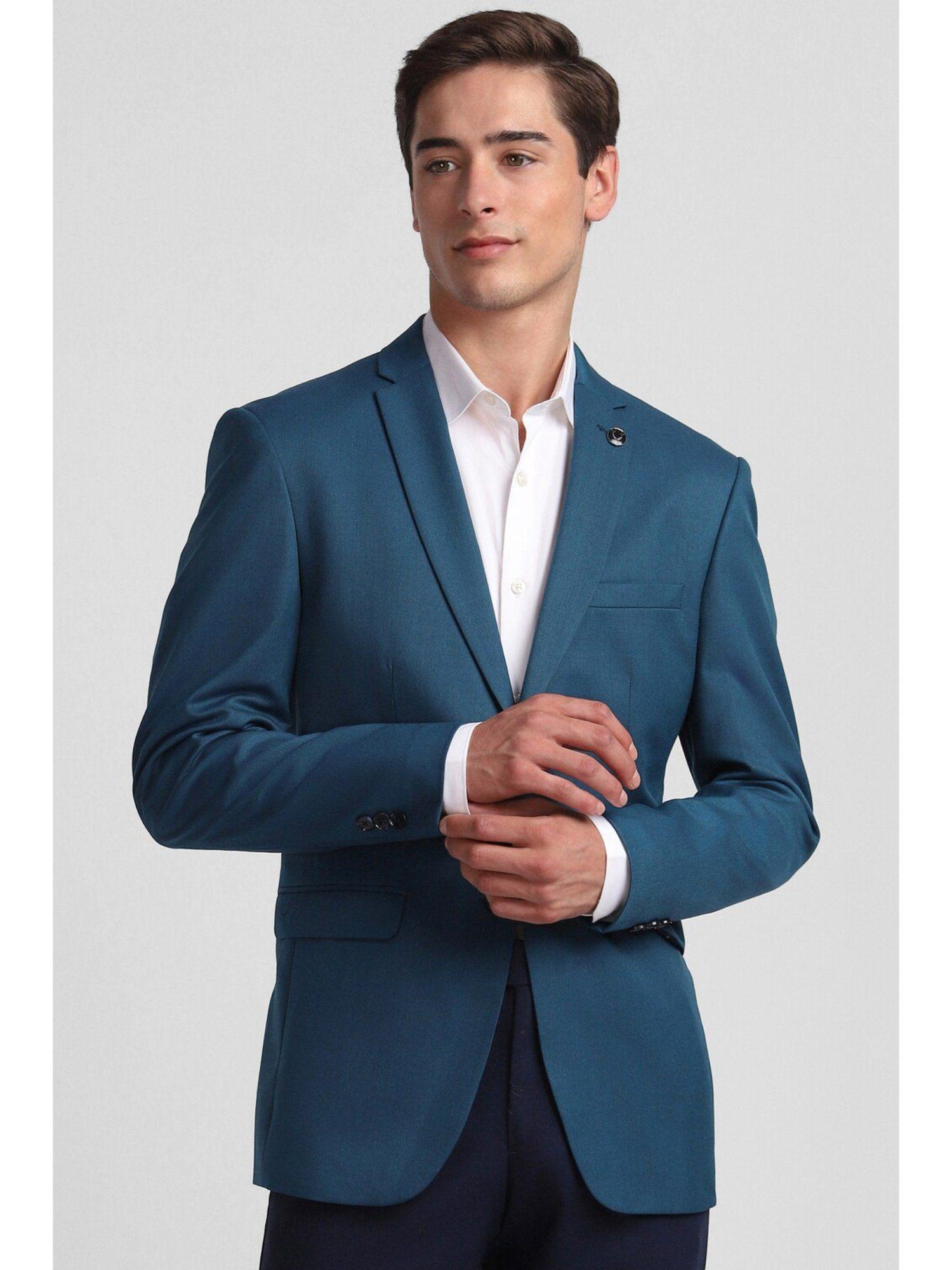 men-navy-slim-fit-solid-casual-blazer
