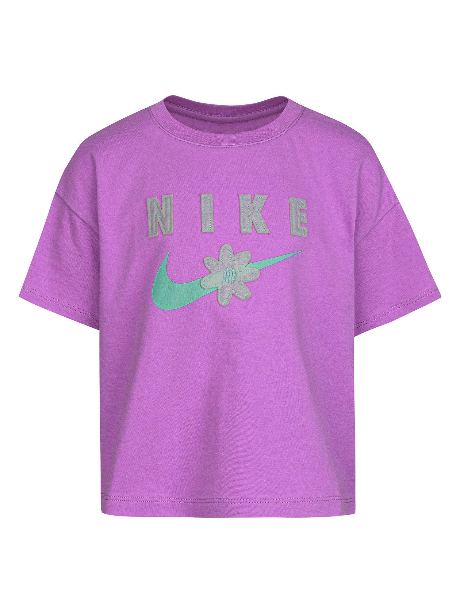 Girls Purple Graphic T-shirts