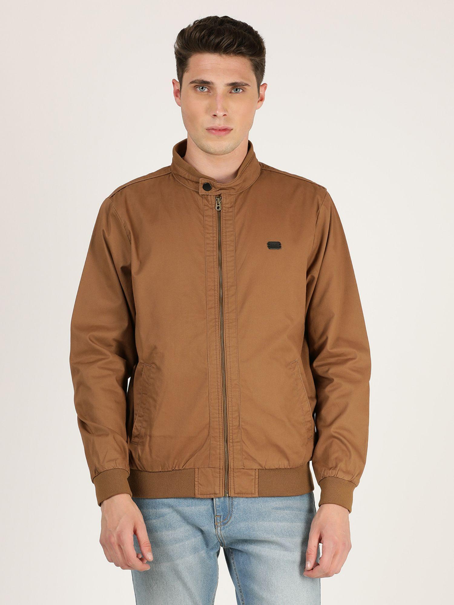 men-brown-solid-jacket-(regular)