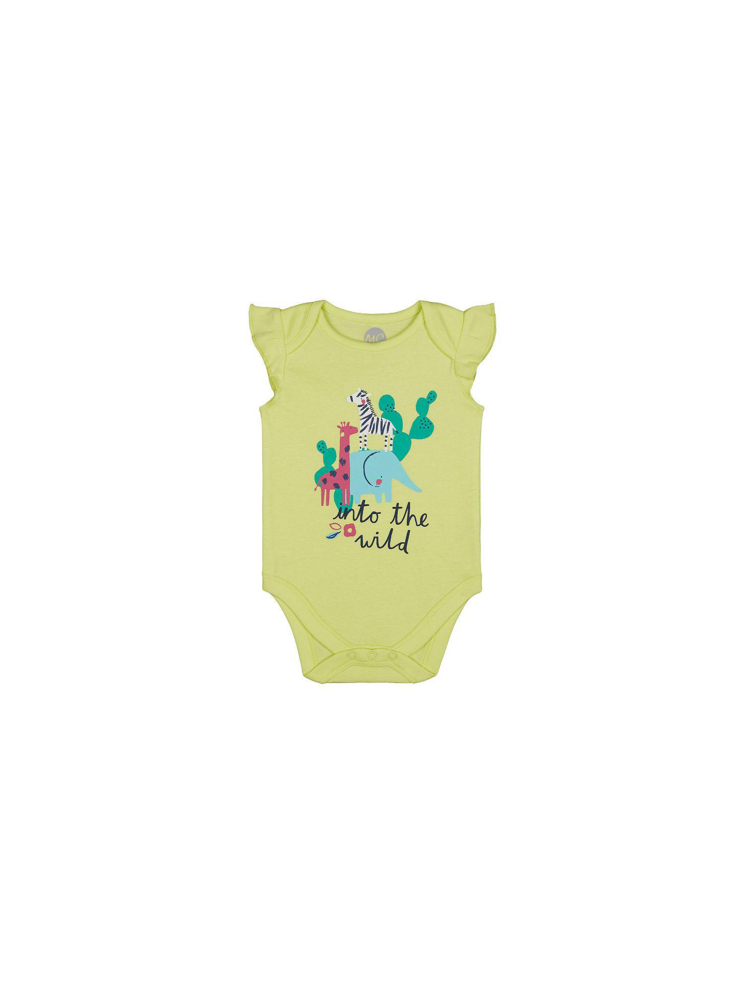 Mother Care Nb Yellow Frill Anim Romper