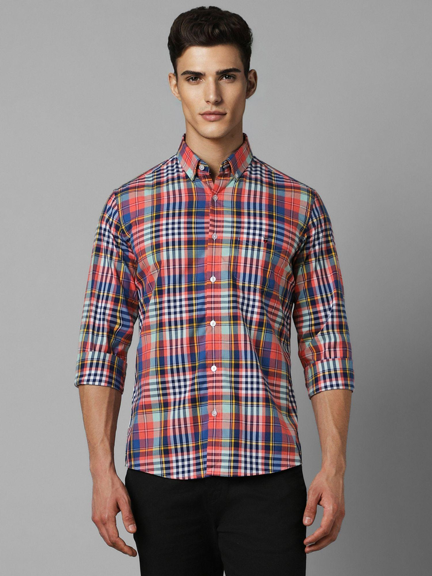 men-multi-slim-fit-checks-full-sleeves-casual-shirt