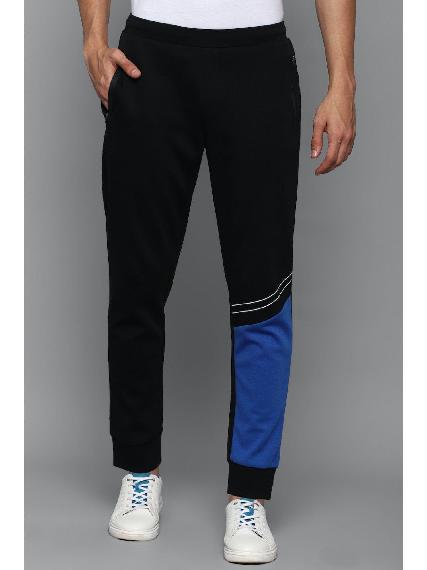 men-colorblock-regular-fit-black-jogger-pants