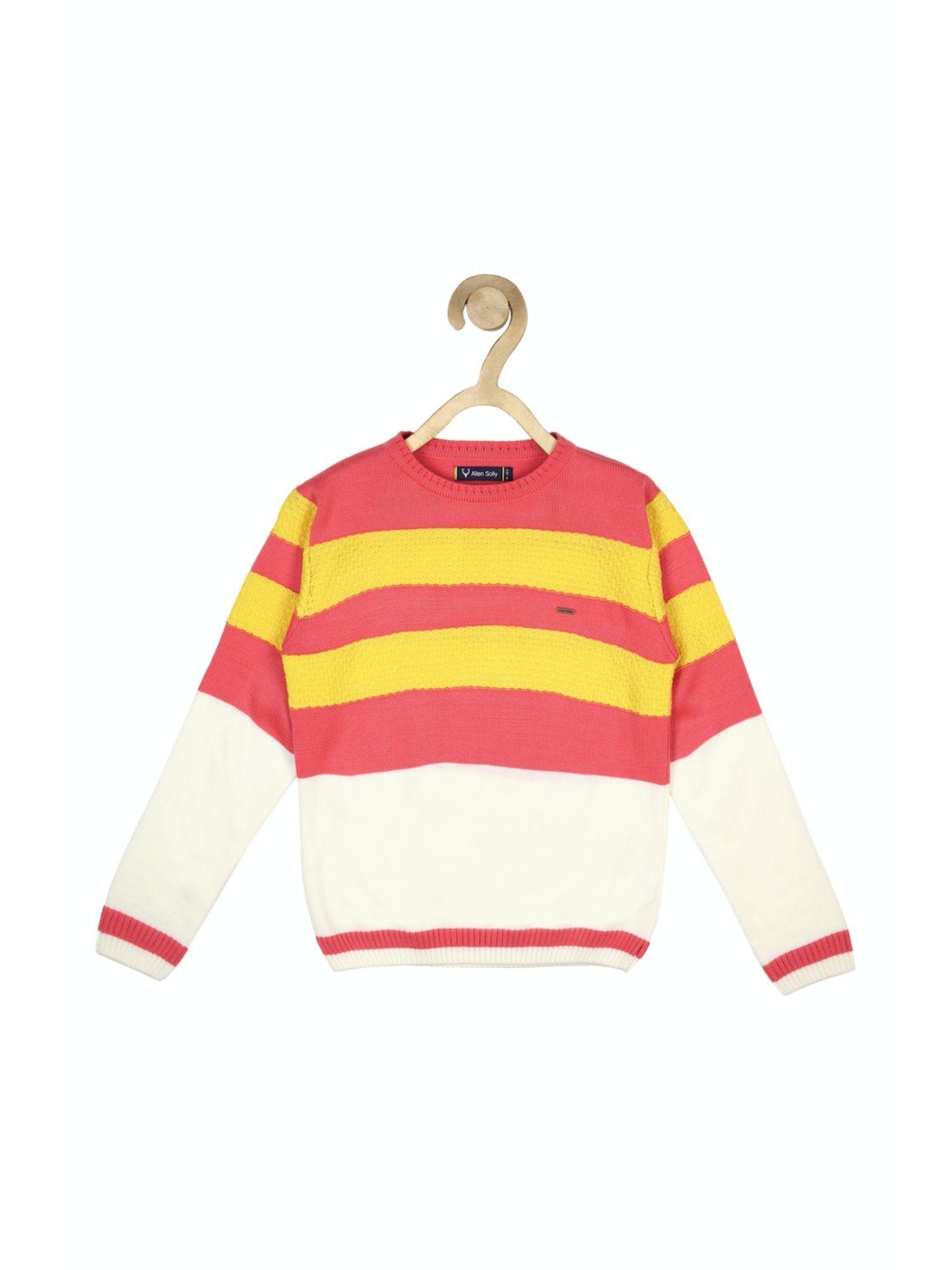 boys-pink-stripe-regular-fit-sweatshirt