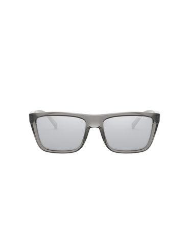 0AN4262 Metropolitan Lines Light Grey Mirror Silver Lens Square Male Sunglasses