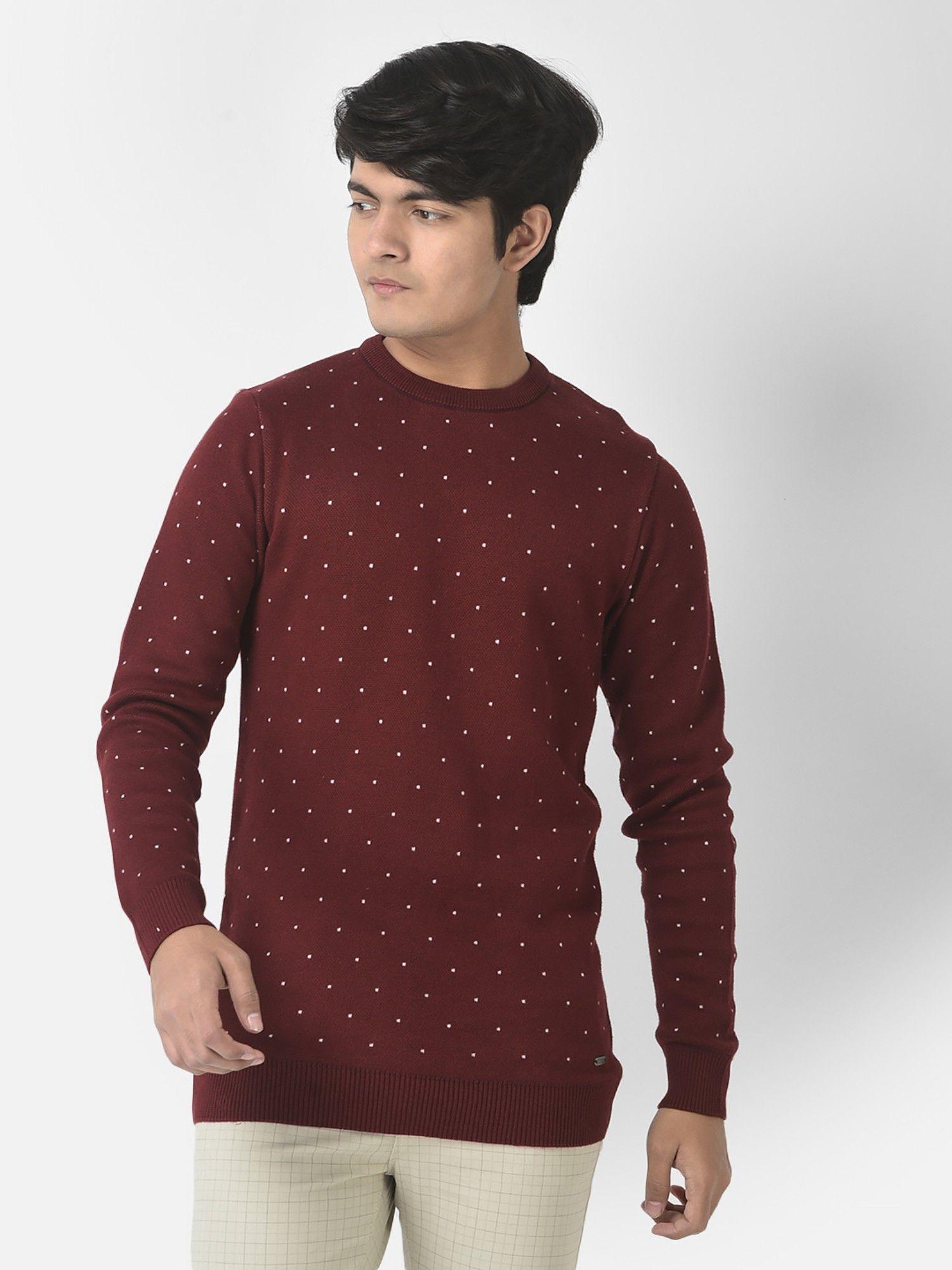 boys-maroon-polka-dotted-sweater