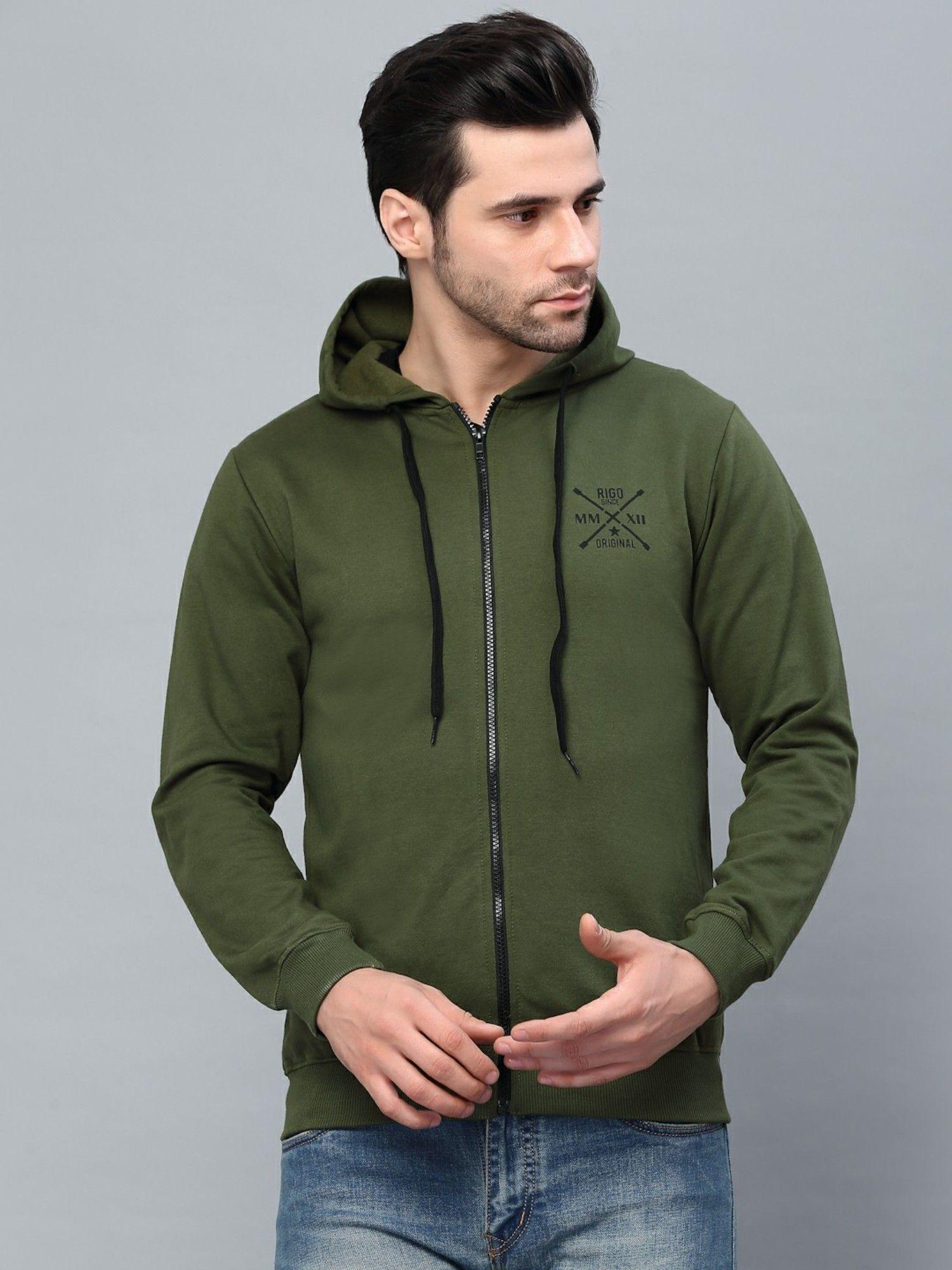 men-olive-green-hood-fleece-jacket