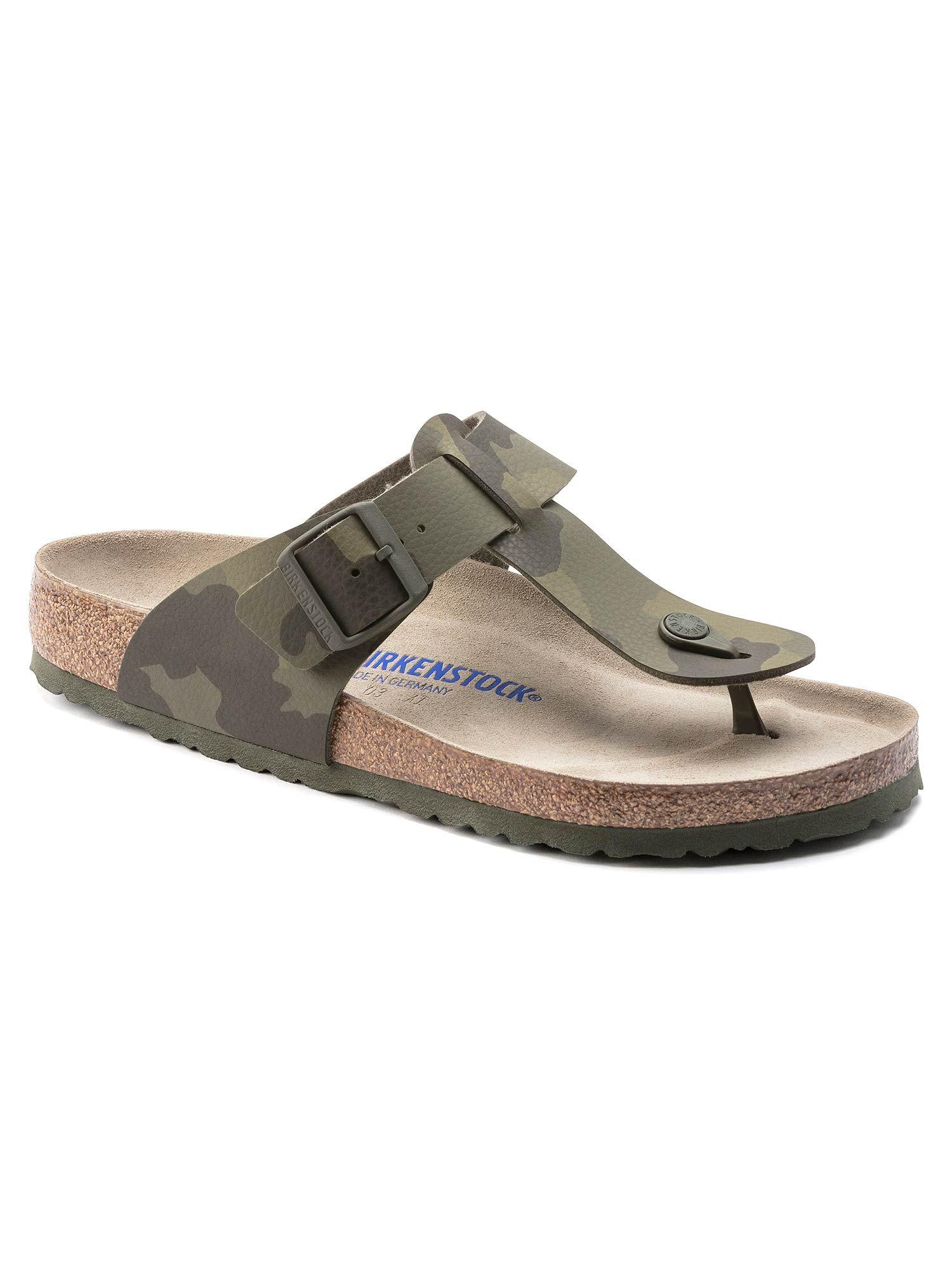 Medina Soft Footbed Birko-Flor Green Regular Width Mens Sandals