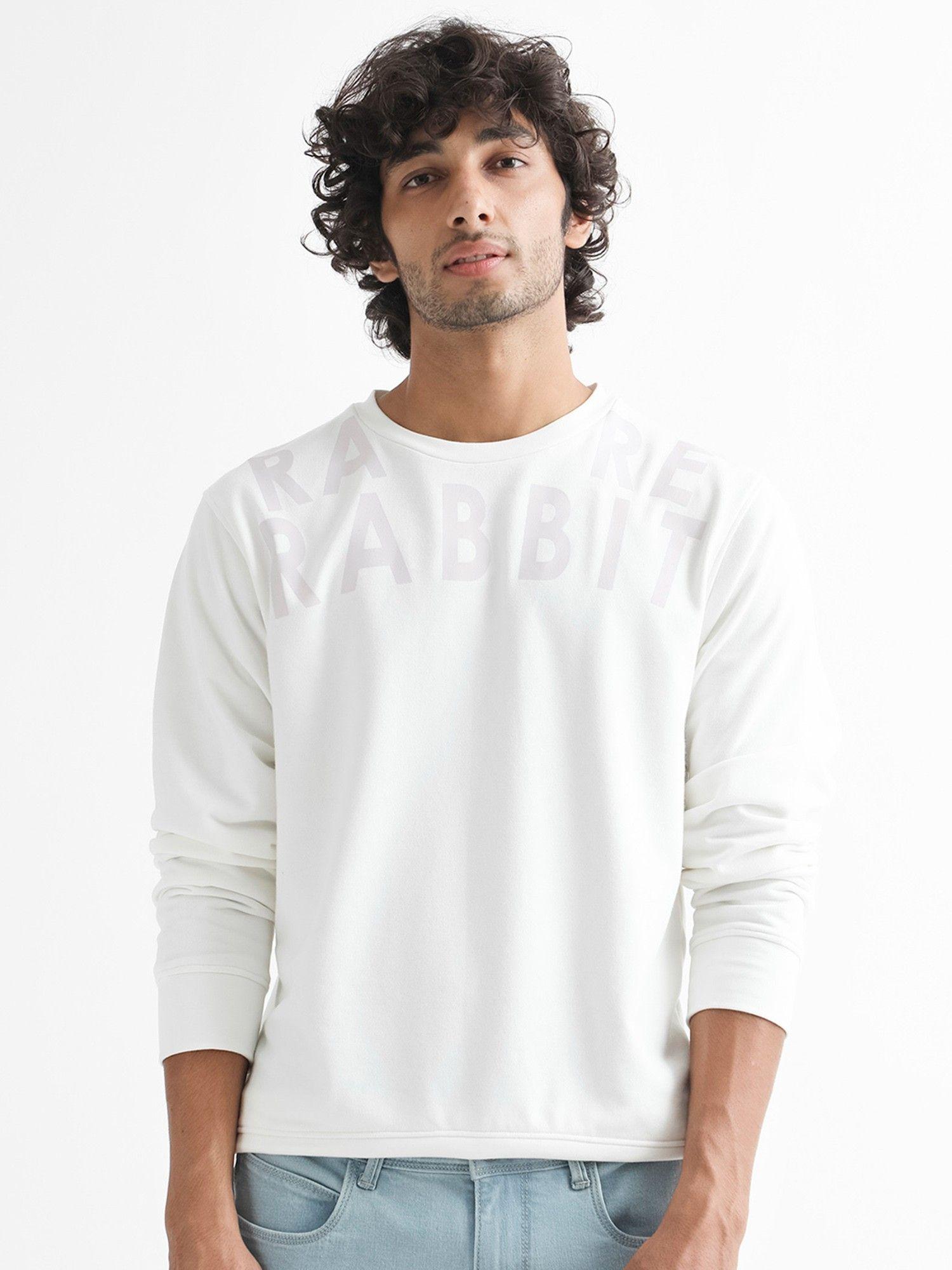 Oren Smart Graphic Printed Sweatshirt Off White