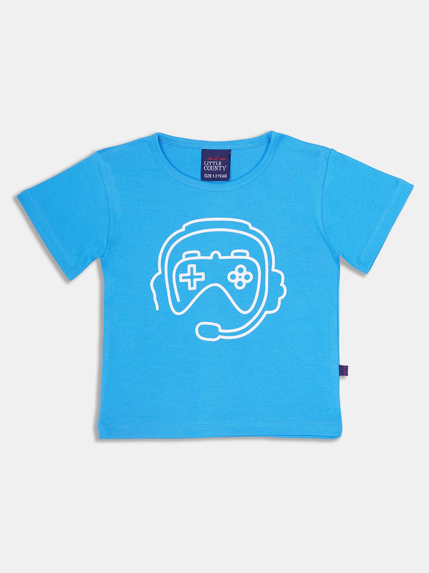 boys-half-sleeve-blue-t-shirt-with-print